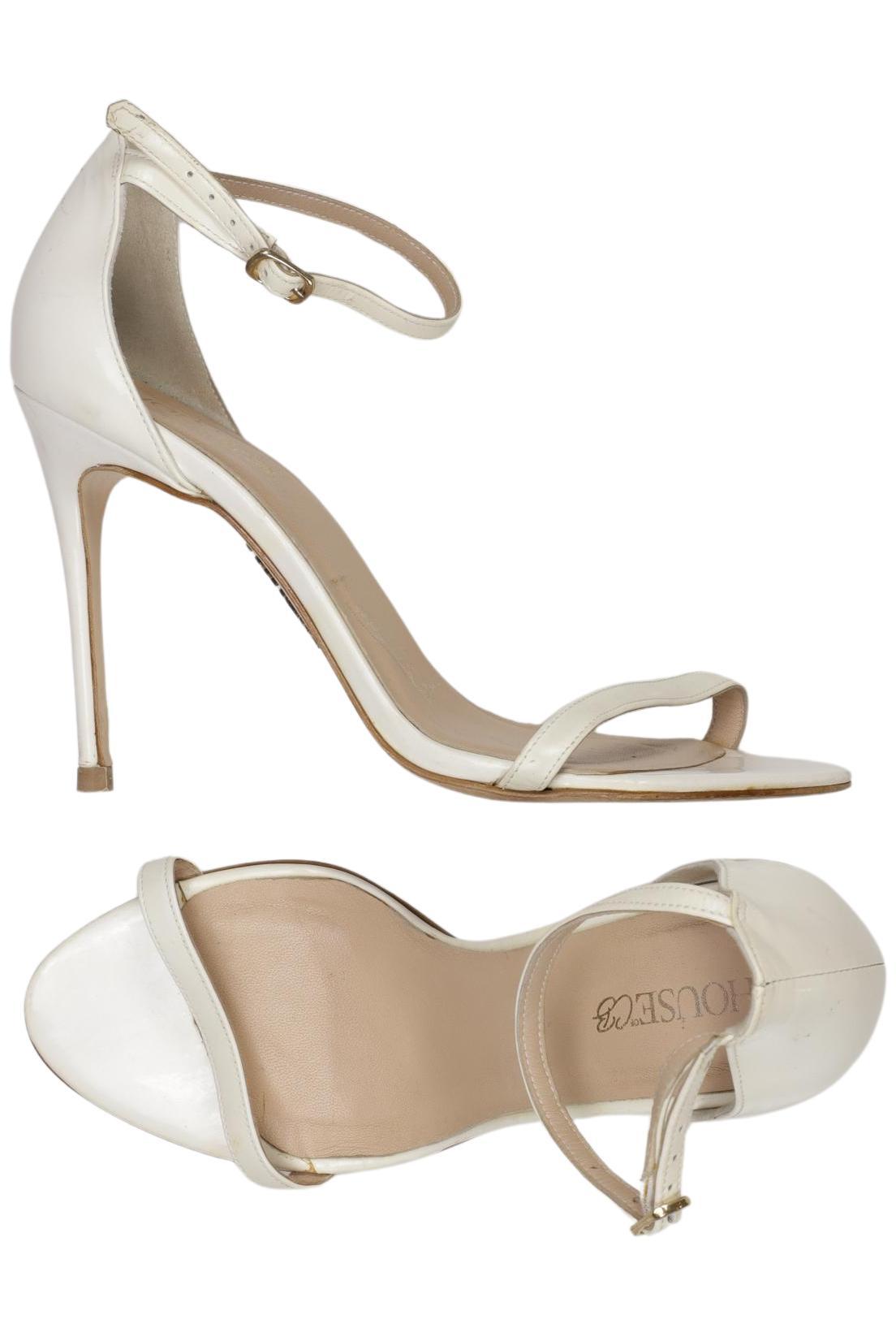 

House of cb Damen Sandale, weiß, Gr. 38