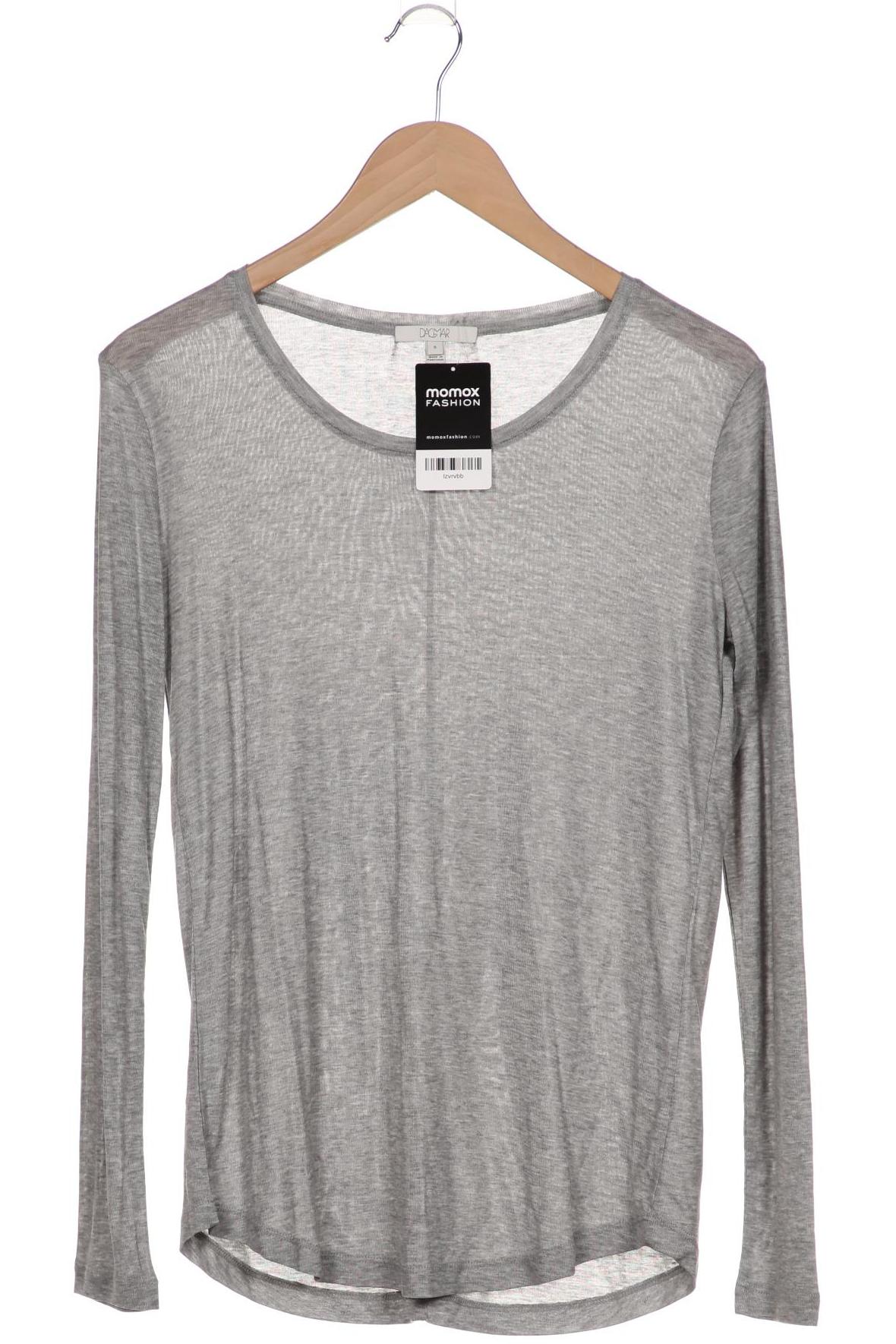

house of dagmar Damen Langarmshirt, grau, Gr. 36