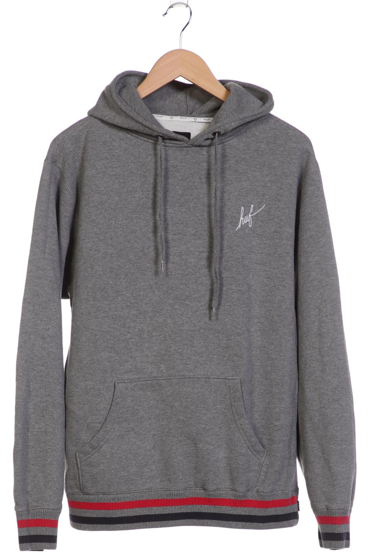 

huf Herren Kapuzenpullover, grau, Gr. 52