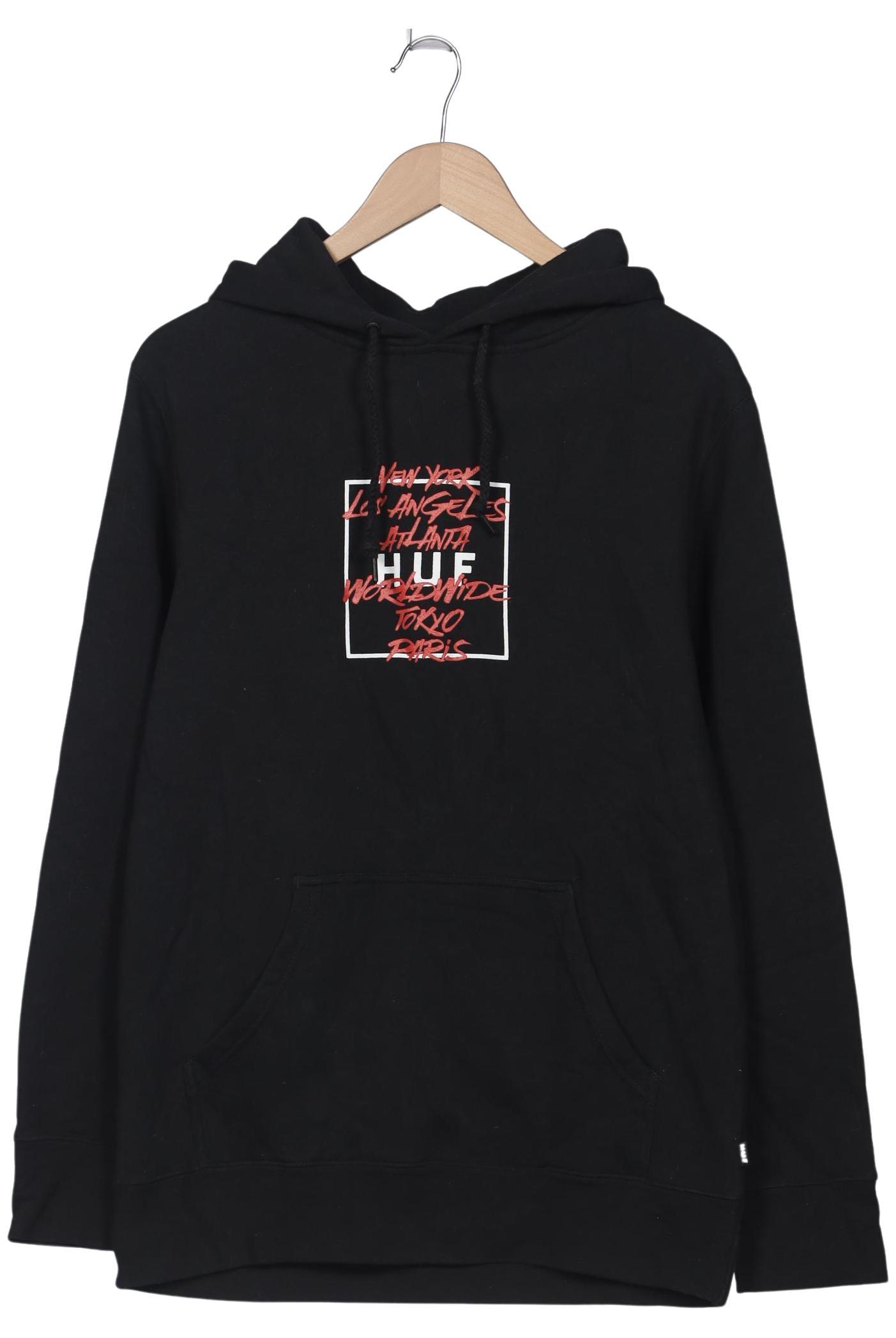 

huf Herren Kapuzenpullover, schwarz, Gr. 48