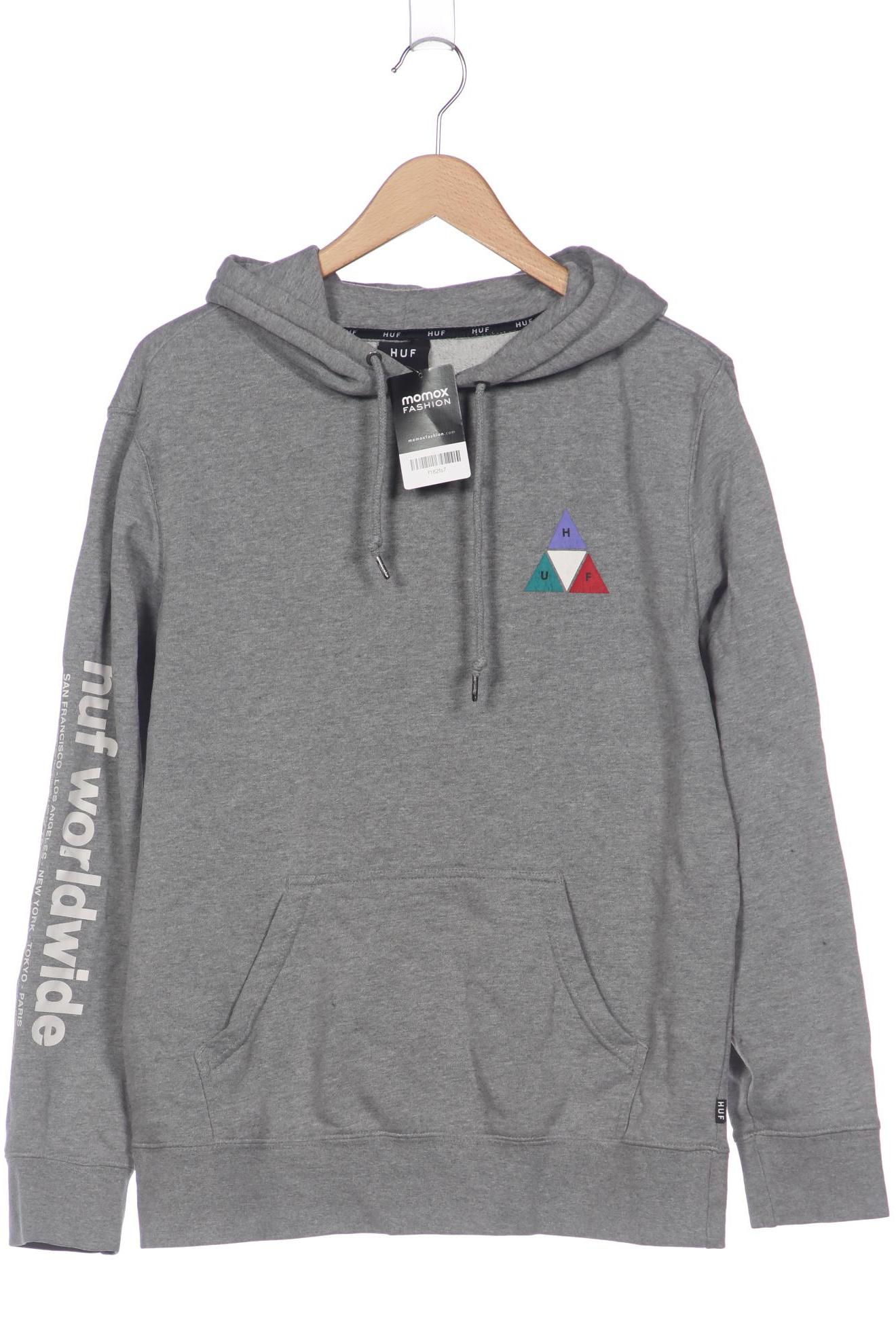 

huf Herren Kapuzenpullover, grau, Gr. 52