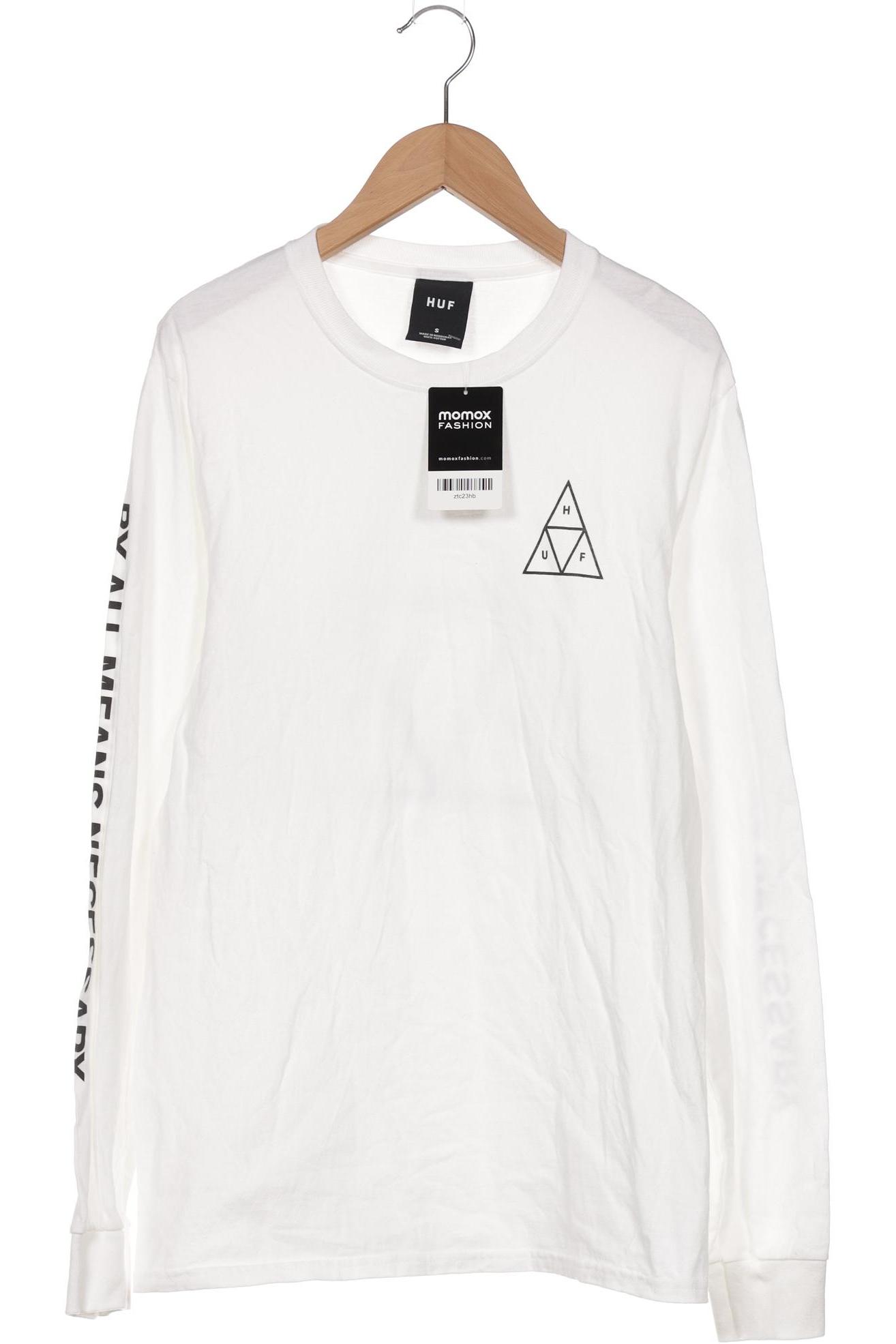 

huf Herren Langarmshirt, weiß, Gr. 46