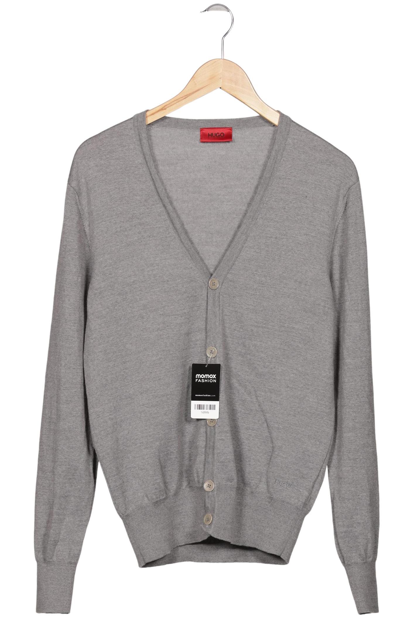

Hugo by Hugo Boss Herren Strickjacke, grau, Gr. 52