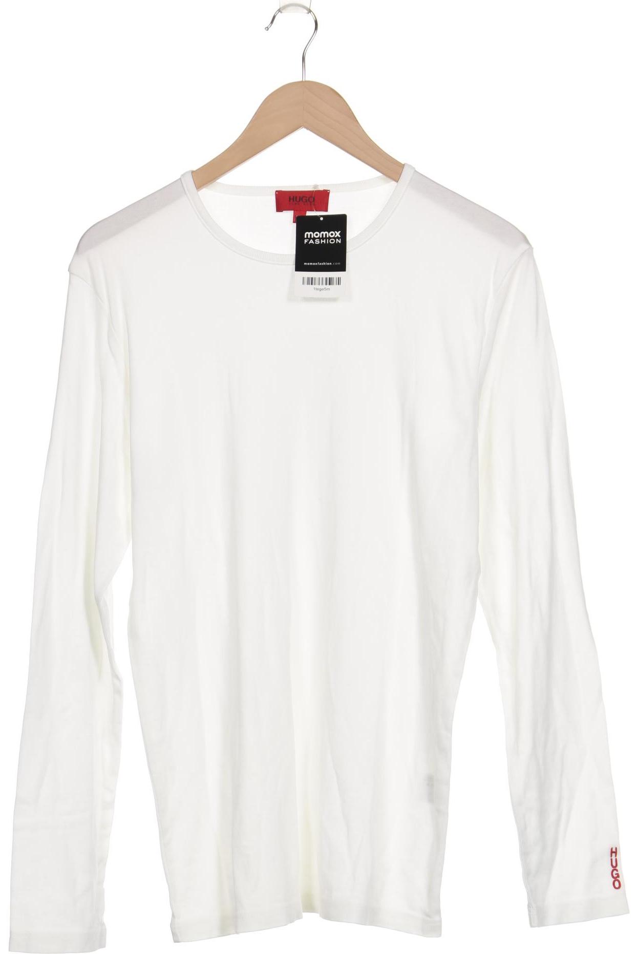 

Hugo by Hugo Boss Herren Langarmshirt, weiß, Gr. 56
