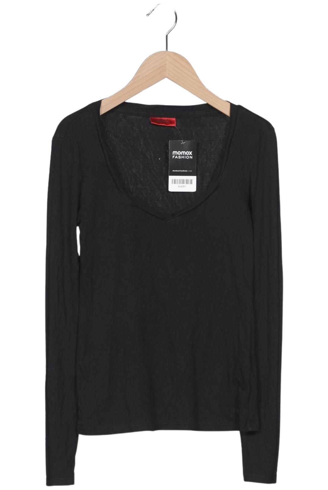 

Hugo by Hugo Boss Damen Langarmshirt, schwarz, Gr. 36