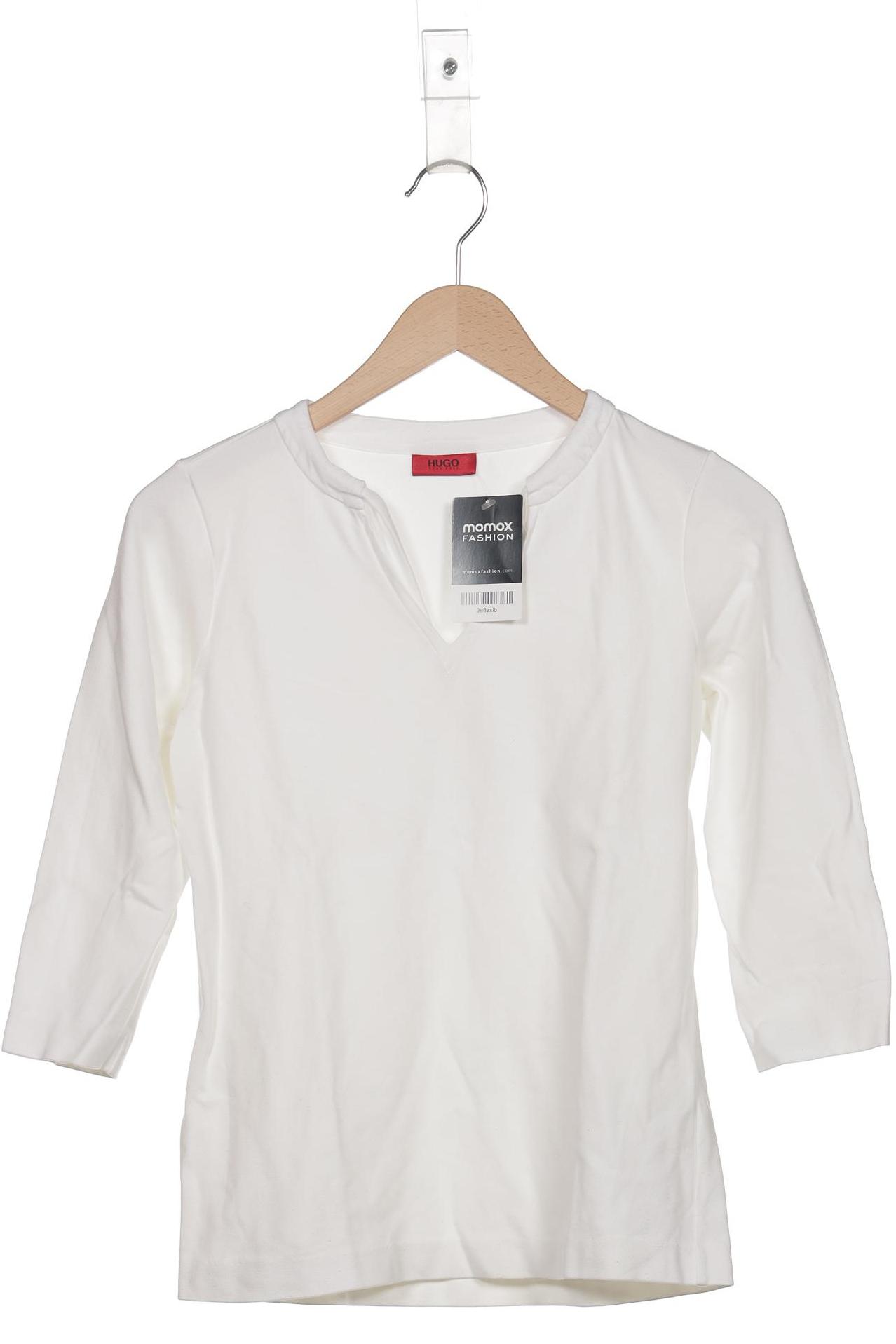 

Hugo by Hugo Boss Damen Langarmshirt, weiß, Gr. 34