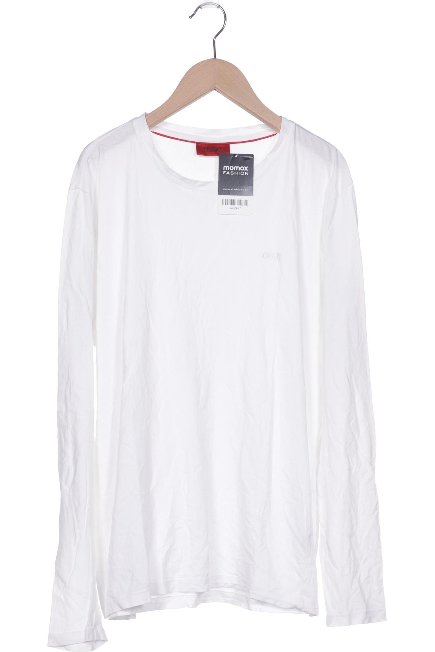 

Hugo by Hugo Boss Herren Langarmshirt, weiß, Gr. 48