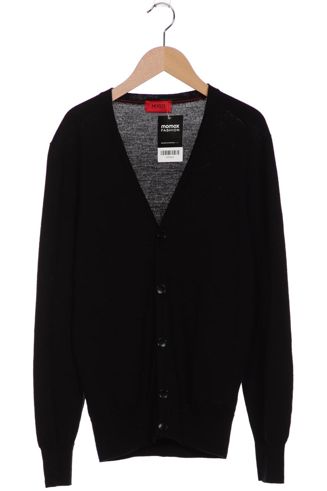 

Hugo by Hugo Boss Herren Strickjacke, schwarz, Gr. 48