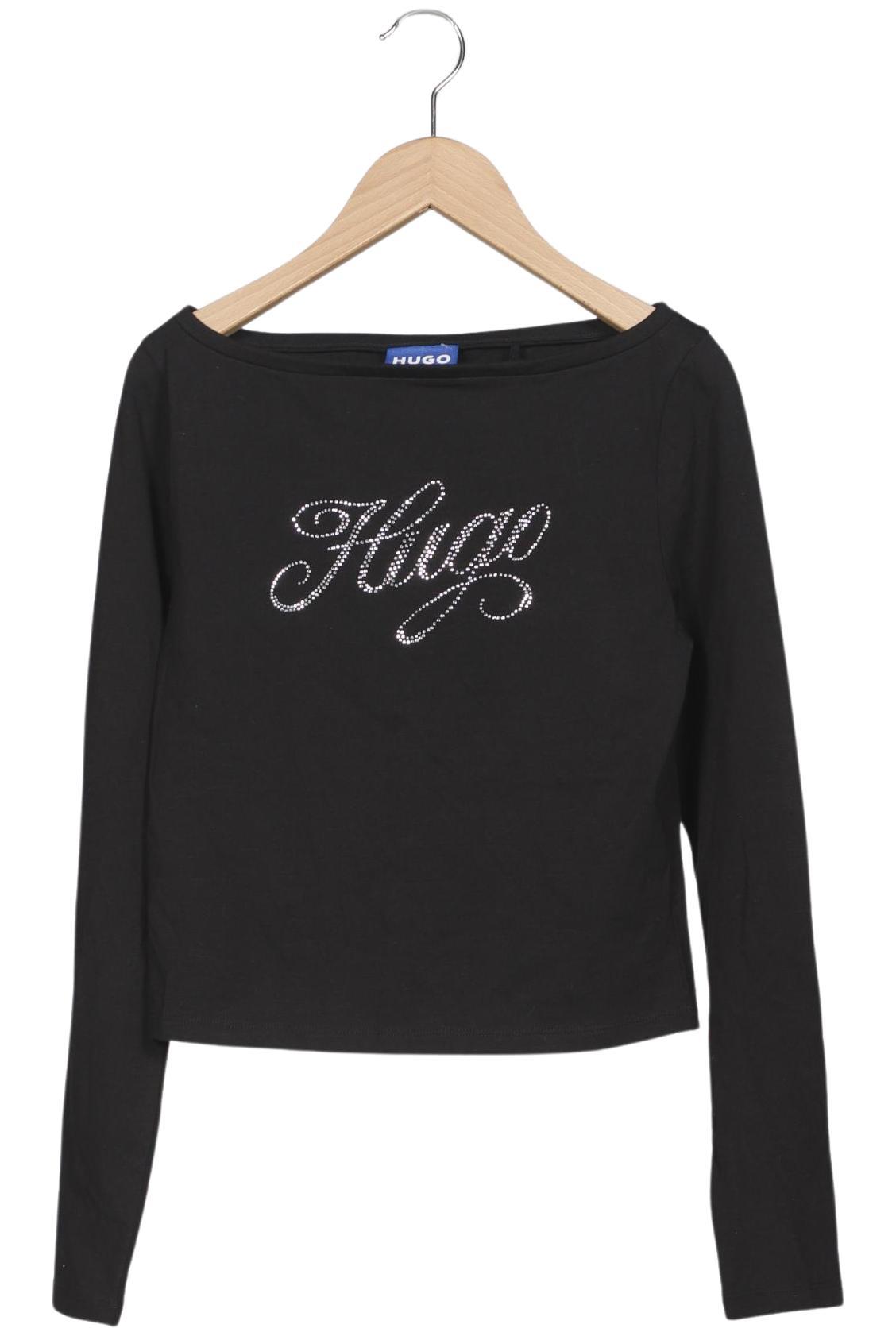 

Hugo by Hugo Boss Damen Langarmshirt, schwarz, Gr. 36