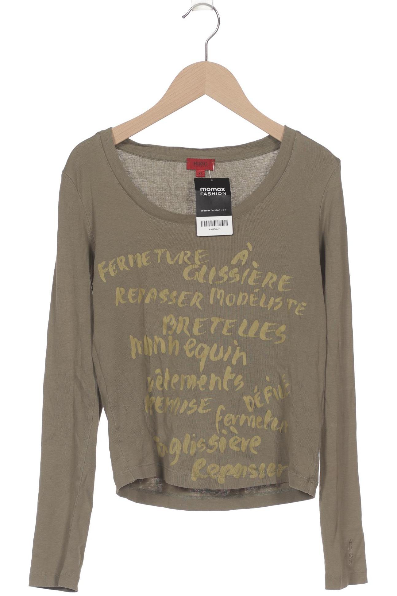 

Hugo by Hugo Boss Damen Langarmshirt, grün, Gr. 34