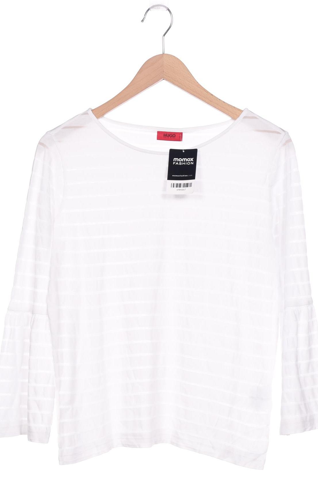 

Hugo by Hugo Boss Damen Langarmshirt, weiß, Gr. 36