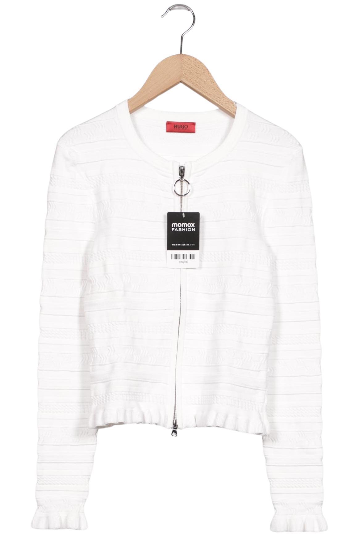 

Hugo by Hugo Boss Damen Strickjacke, weiß, Gr. 34