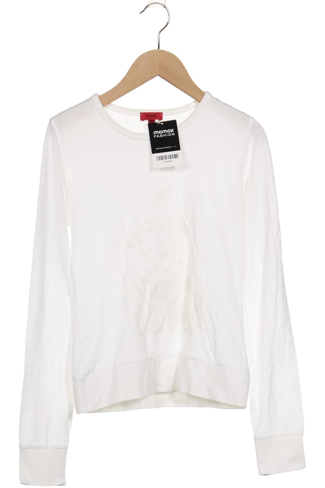 

Hugo by Hugo Boss Damen Langarmshirt, weiß, Gr. 34
