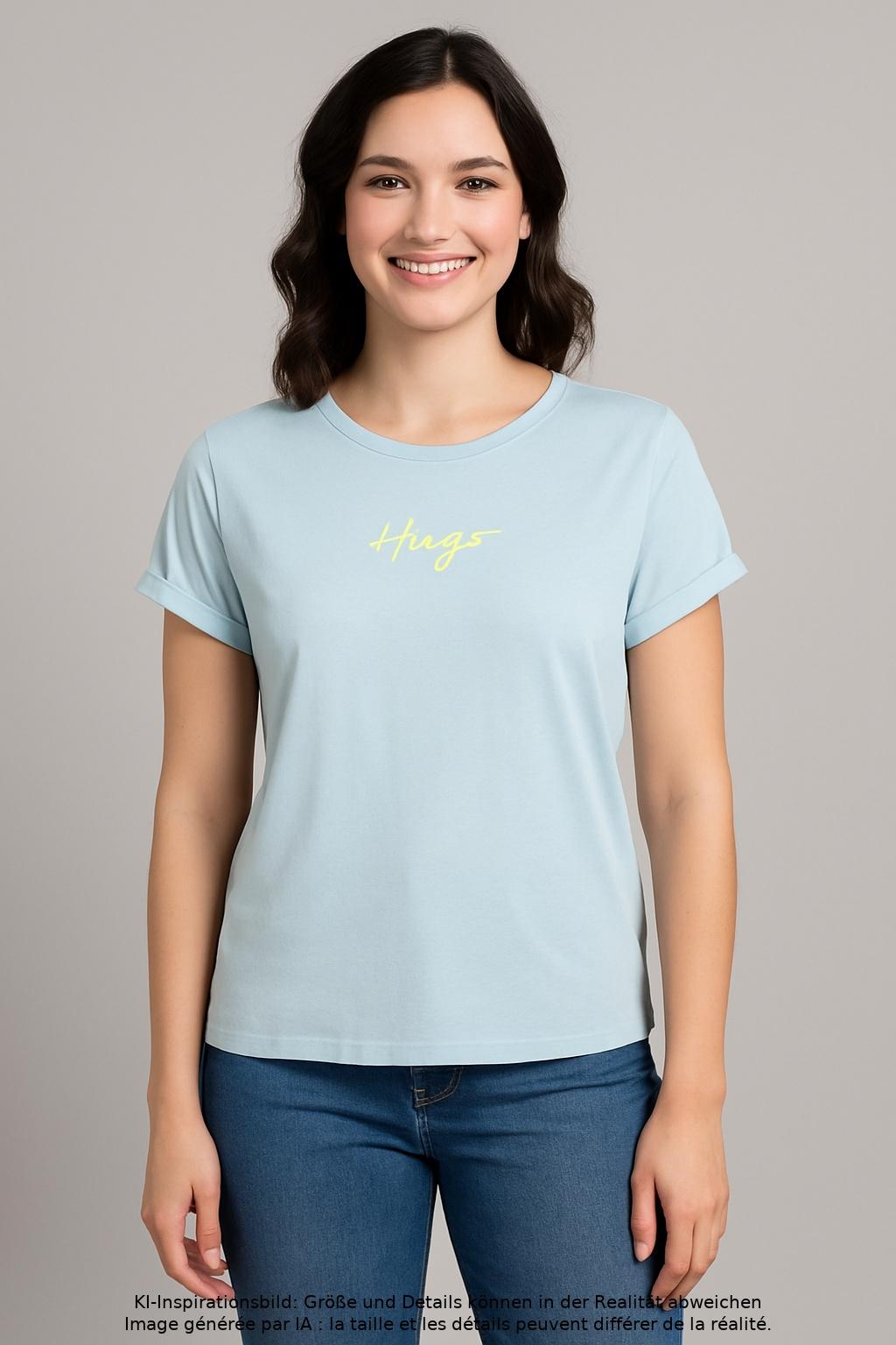 

Hugo by Hugo Boss Damen T-Shirt, hellblau, Gr. 38