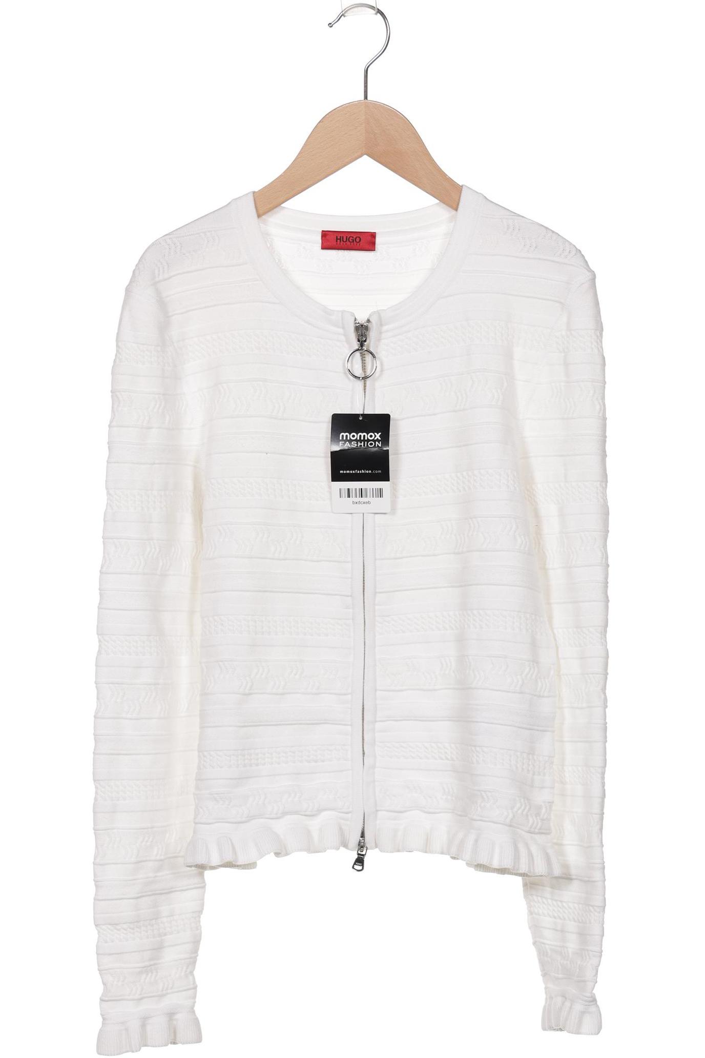 

Hugo by Hugo Boss Damen Strickjacke, weiß, Gr. 42