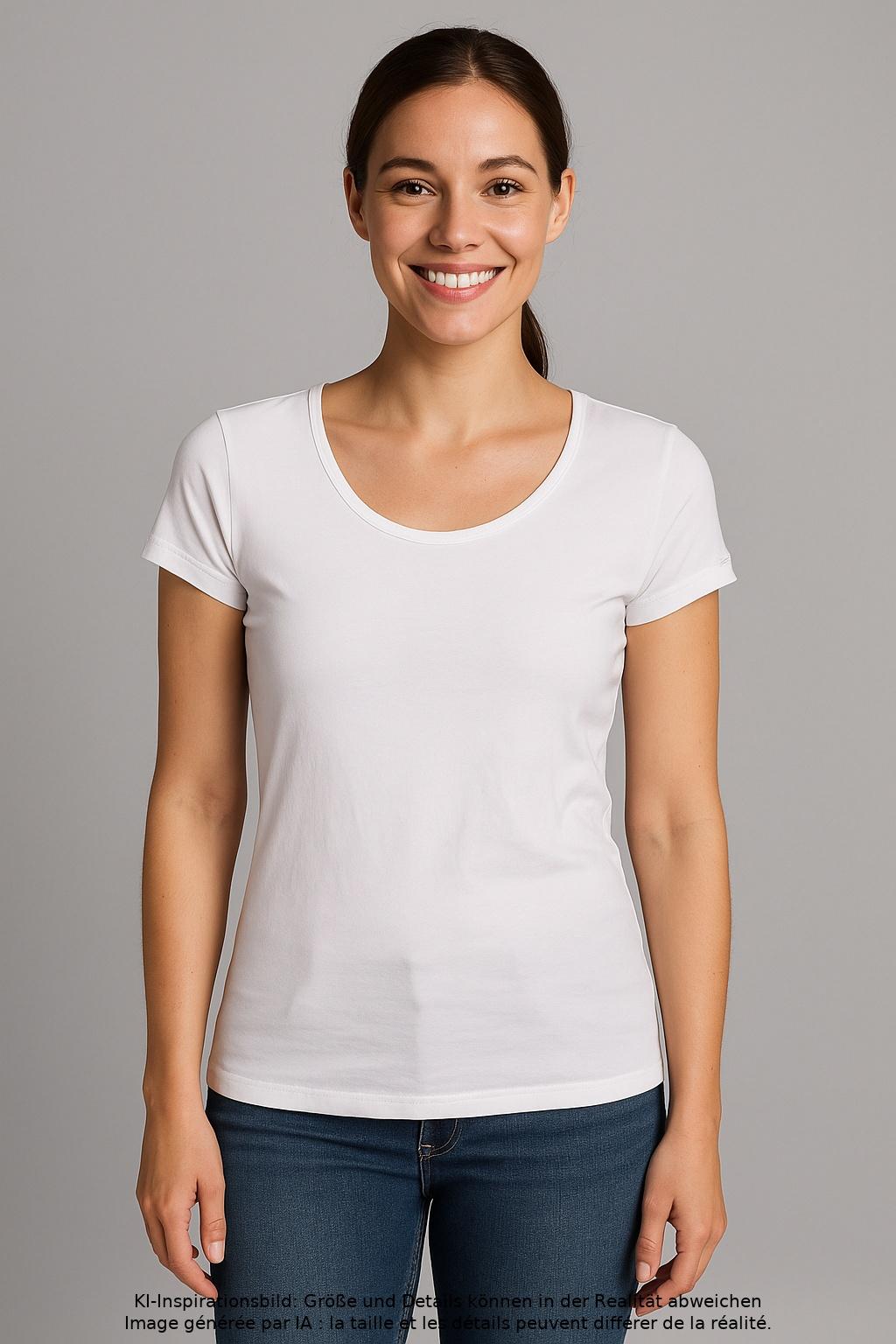 

Hugo by Hugo Boss Damen T-Shirt, weiß, Gr. 34