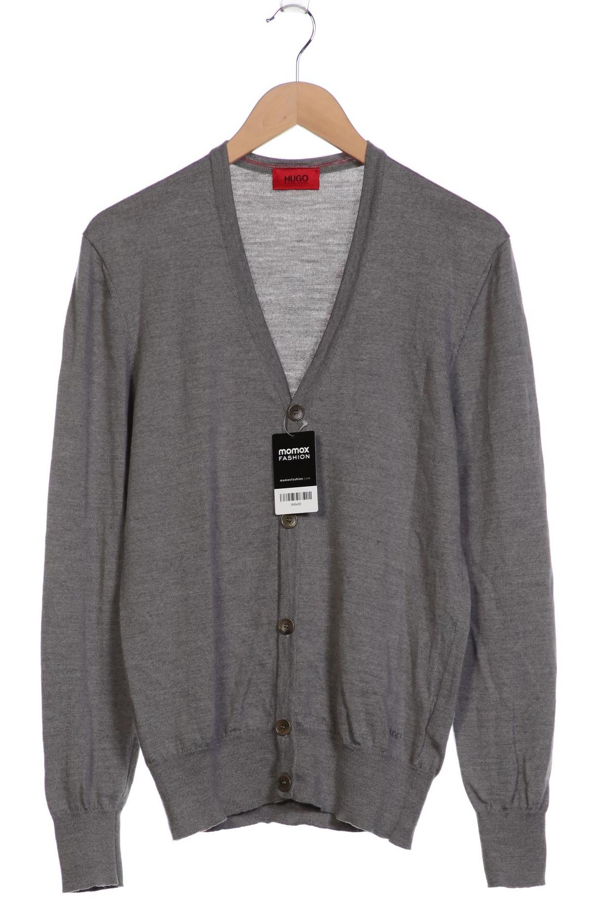 

Hugo by Hugo Boss Herren Strickjacke, grau, Gr. 48