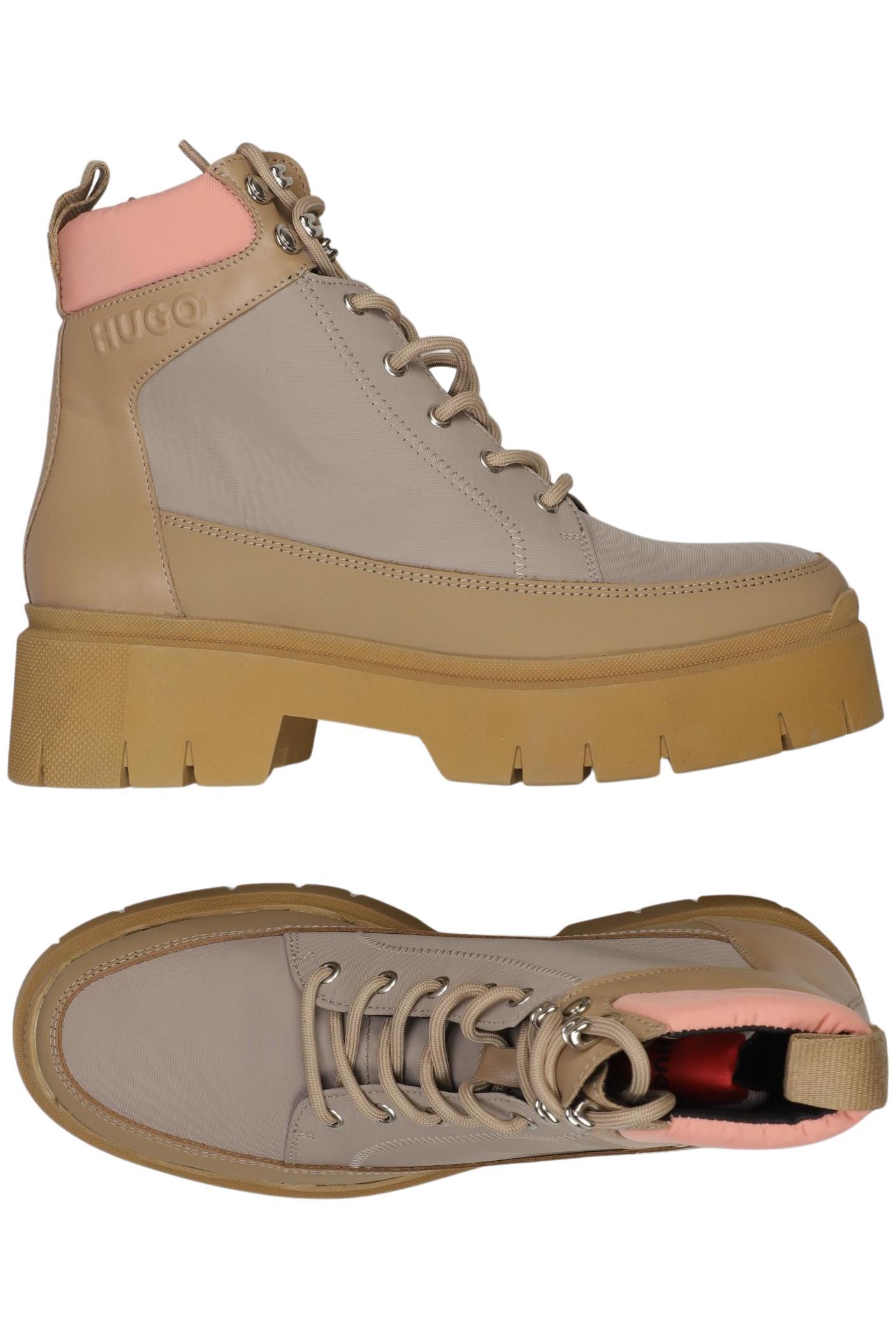 

Hugo by Hugo Boss Damen Stiefelette, beige, Gr. 40