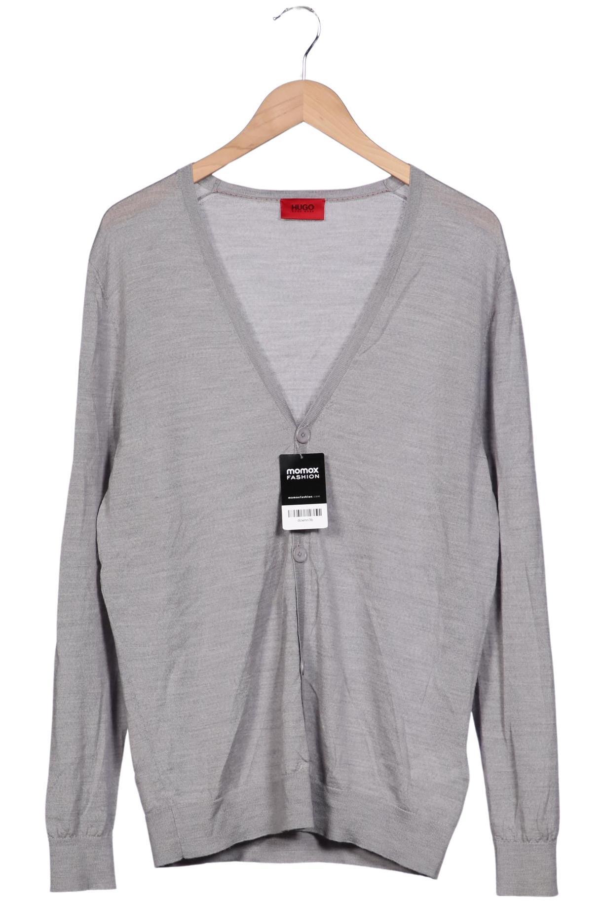 

Hugo by Hugo Boss Herren Strickjacke, grau, Gr. 54