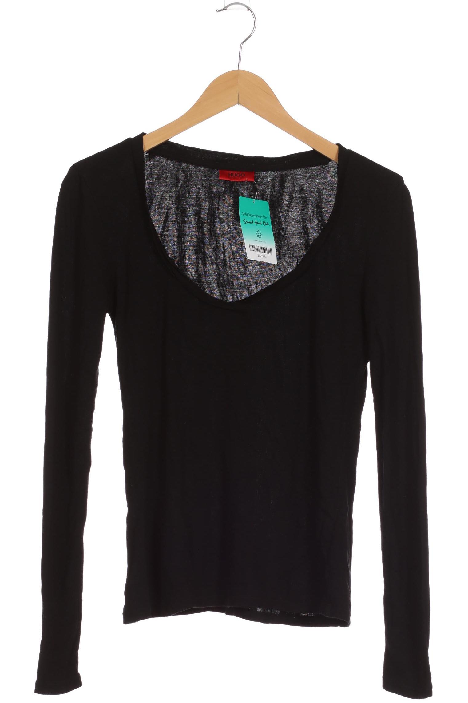 

Hugo by Hugo Boss Damen Langarmshirt, schwarz, Gr. 38