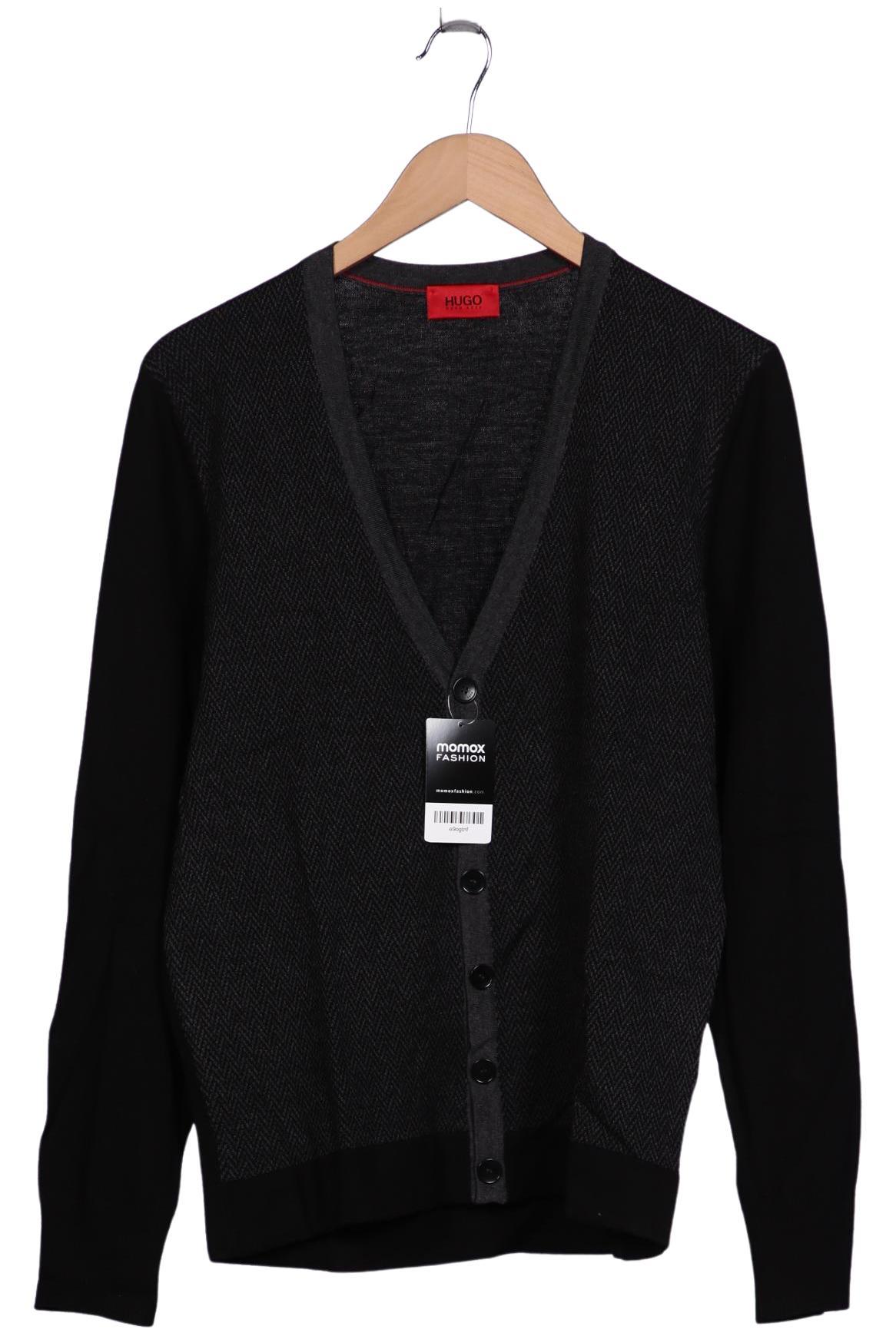 

Hugo by Hugo Boss Herren Strickjacke, schwarz, Gr. 48