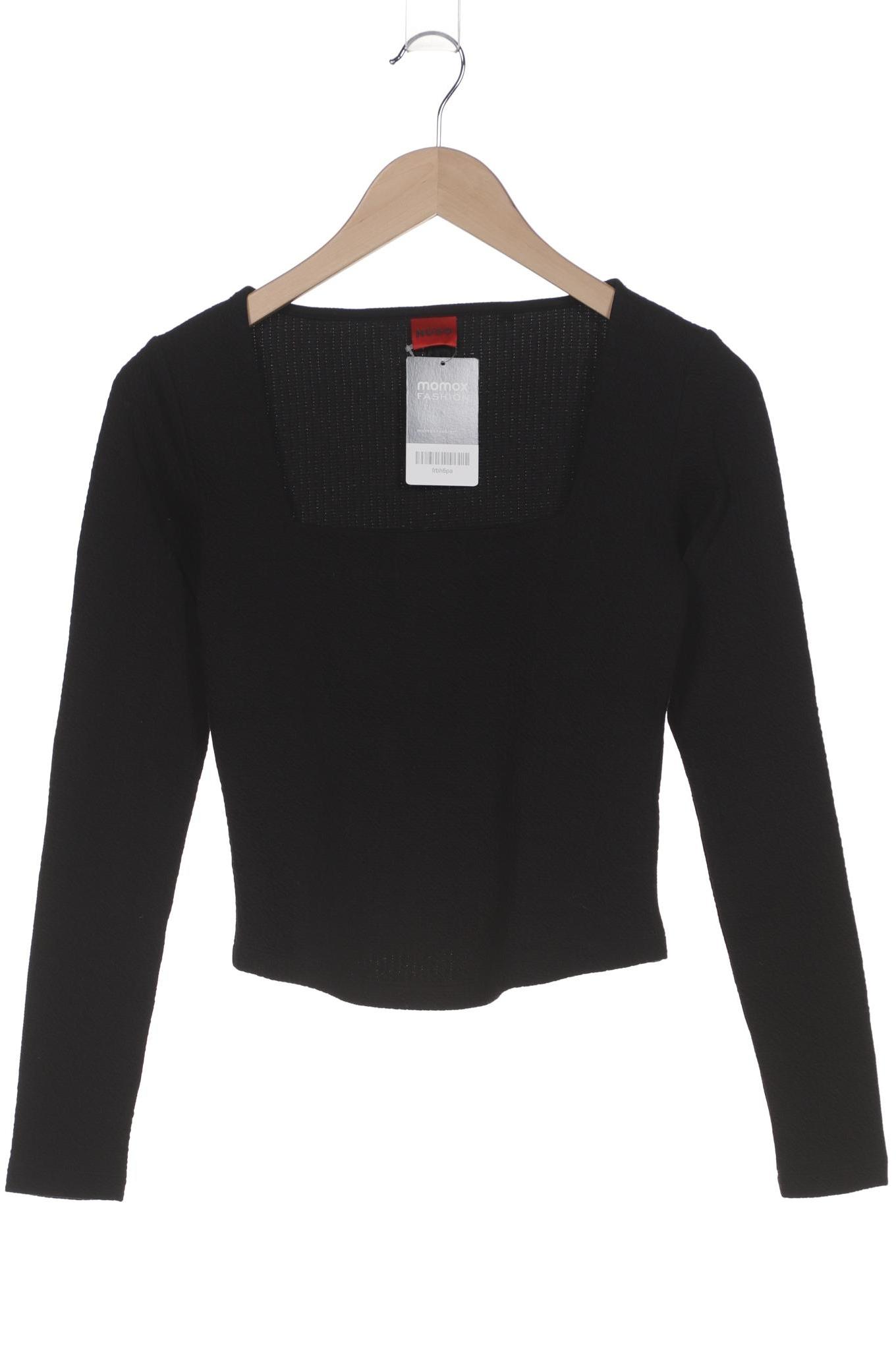 

Hugo by Hugo Boss Damen Langarmshirt, schwarz, Gr. 36