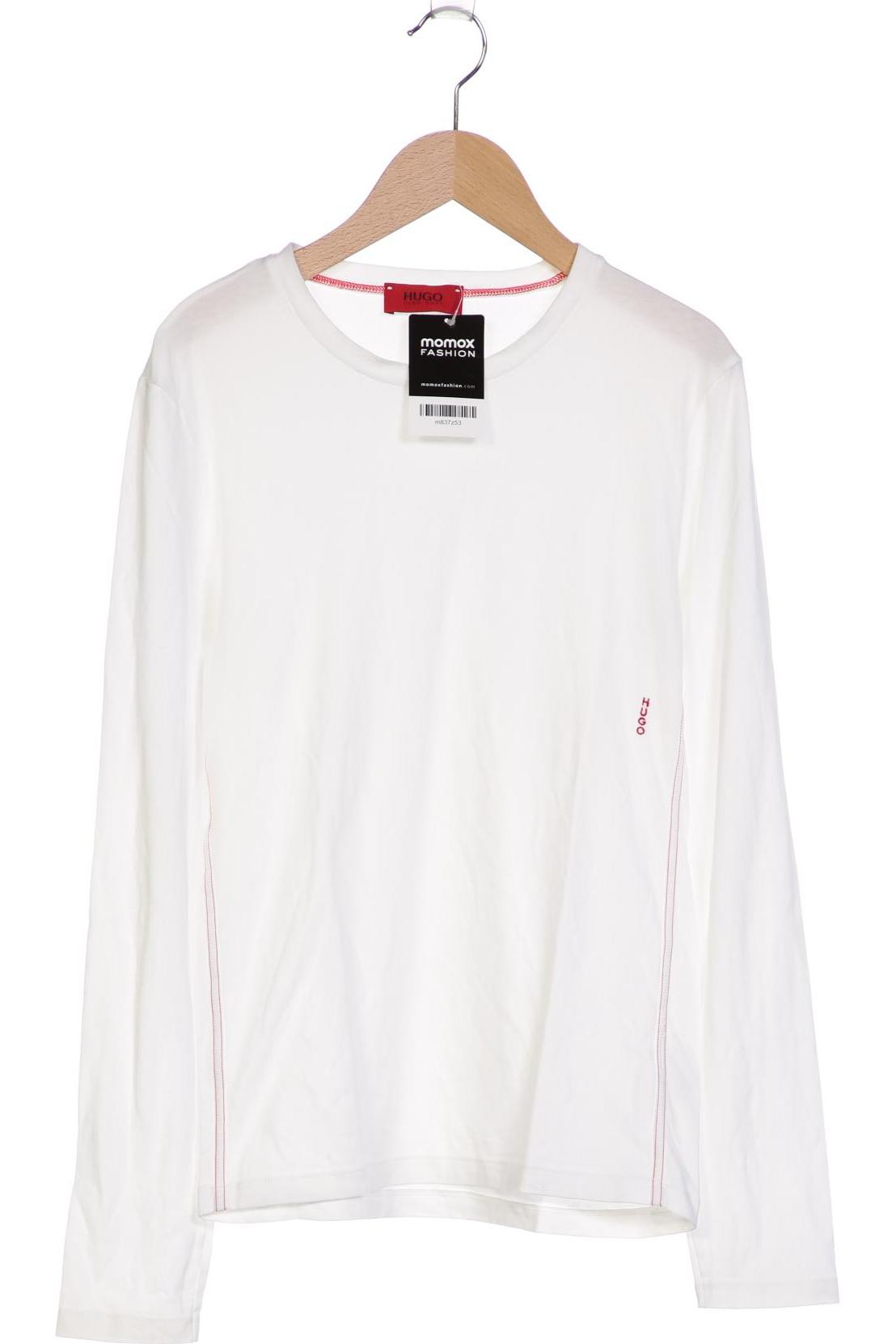 

Hugo by Hugo Boss Herren Langarmshirt, weiß, Gr. 48