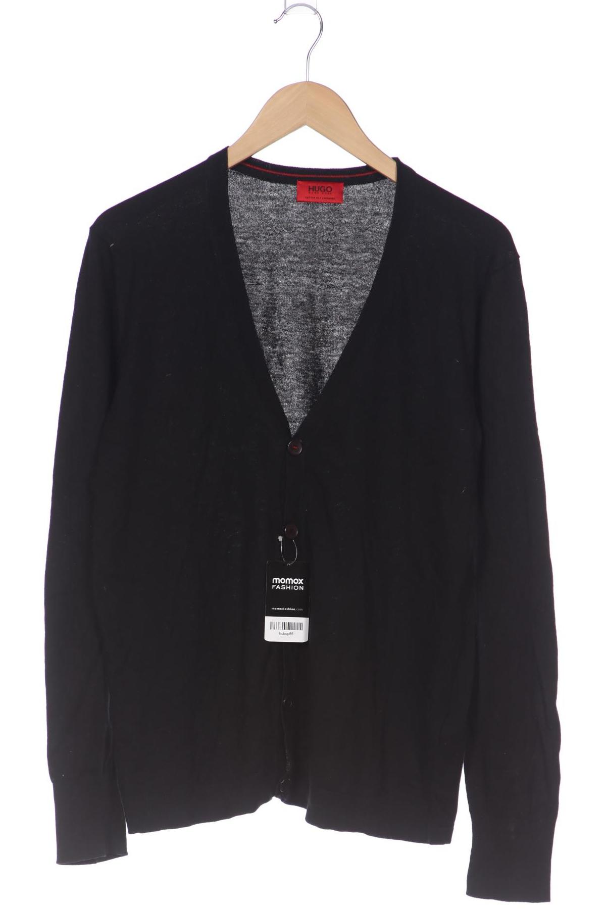 

Hugo by Hugo Boss Herren Strickjacke, schwarz, Gr. 48
