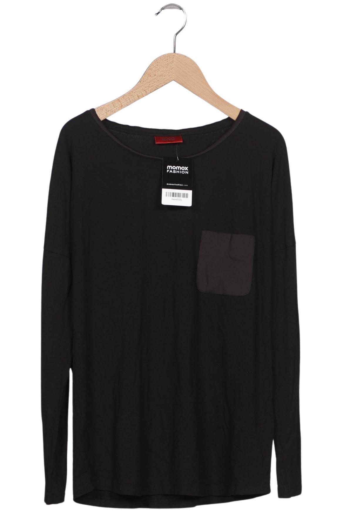 

Hugo by Hugo Boss Damen Langarmshirt, schwarz, Gr. 38