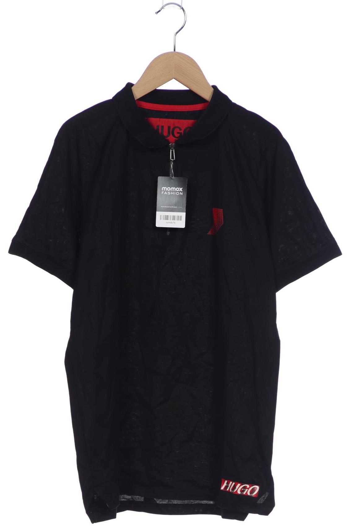 

Hugo by Hugo Boss Herren Poloshirt, schwarz, Gr. 48