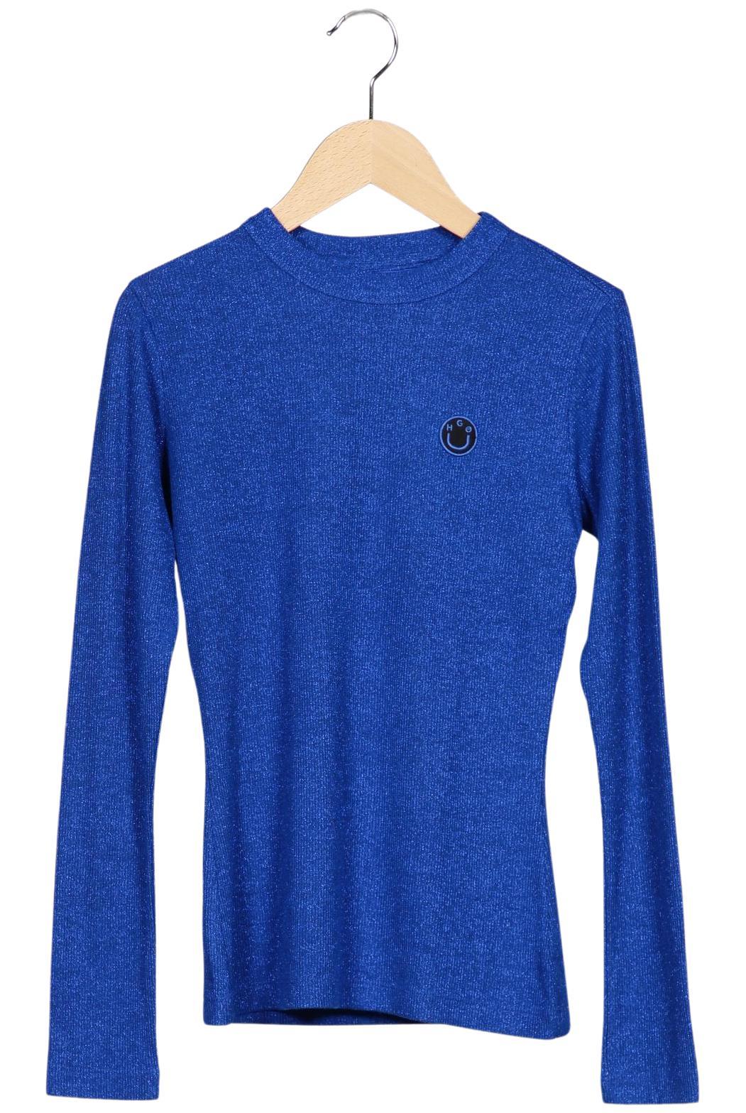 

Hugo by Hugo Boss Damen Langarmshirt, blau, Gr. 34