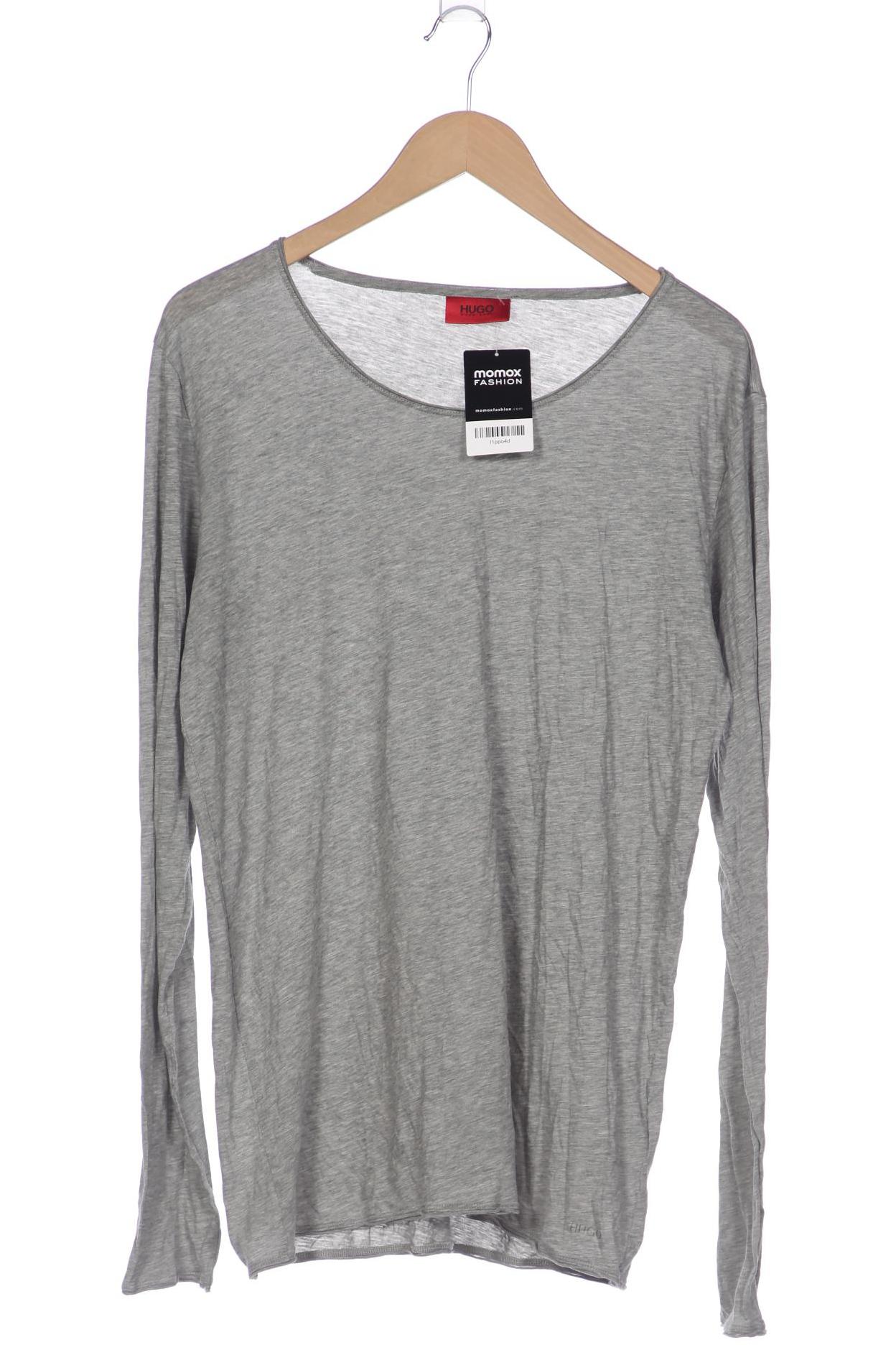 

Hugo by Hugo Boss Herren Langarmshirt, grau, Gr. 52