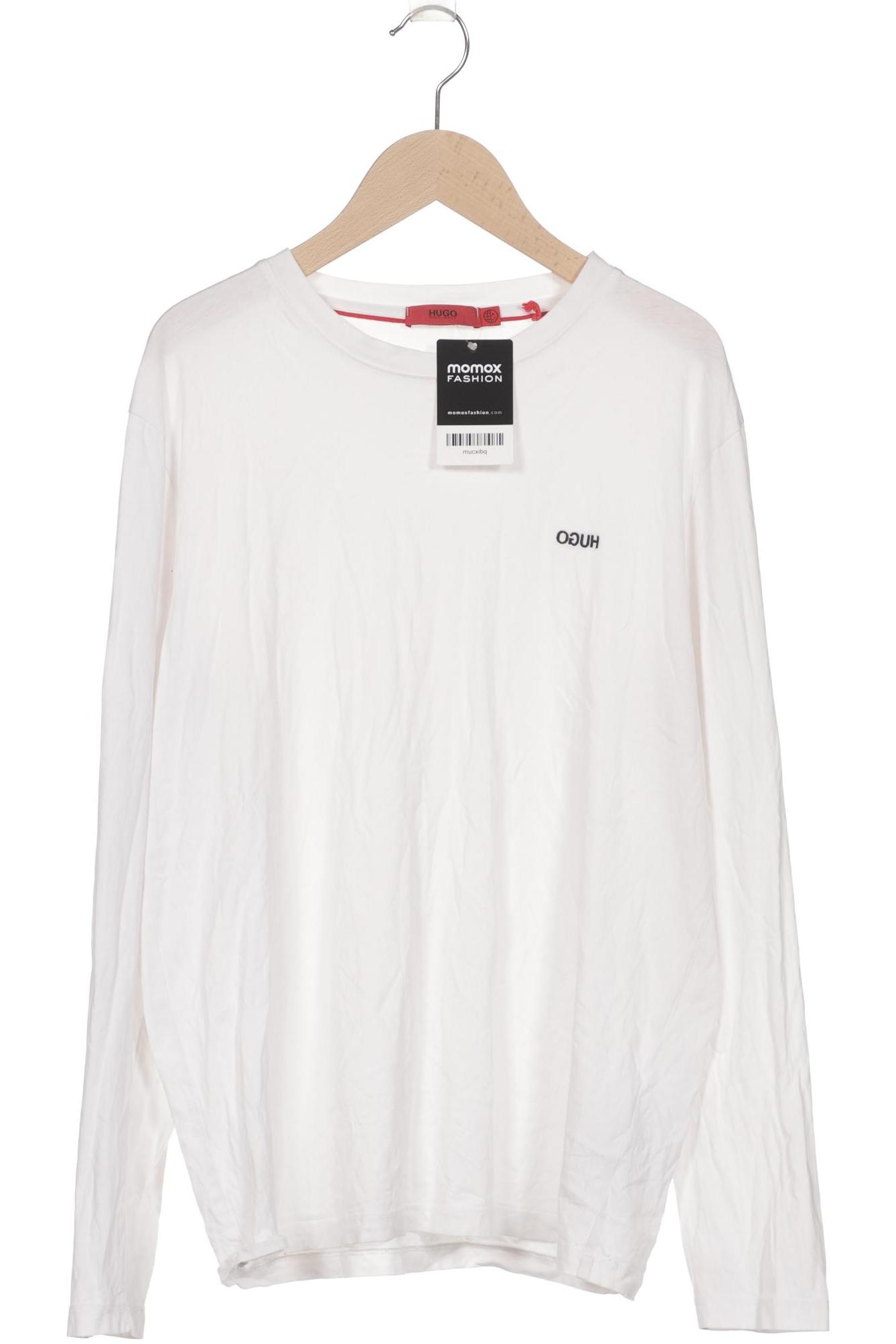 

Hugo by Hugo Boss Herren Langarmshirt, weiß, Gr. 46