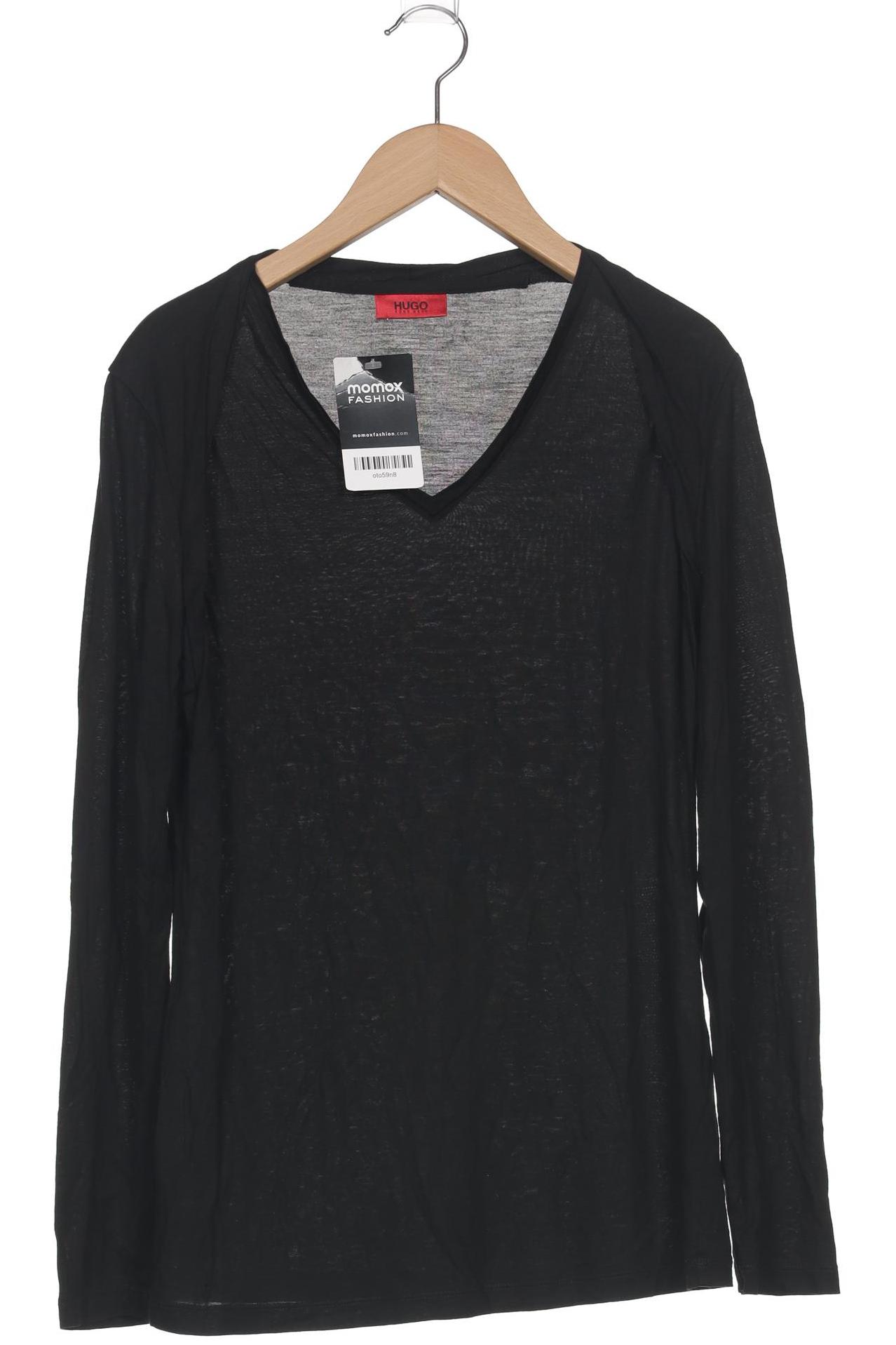 

Hugo by Hugo Boss Damen Langarmshirt, schwarz, Gr. 38
