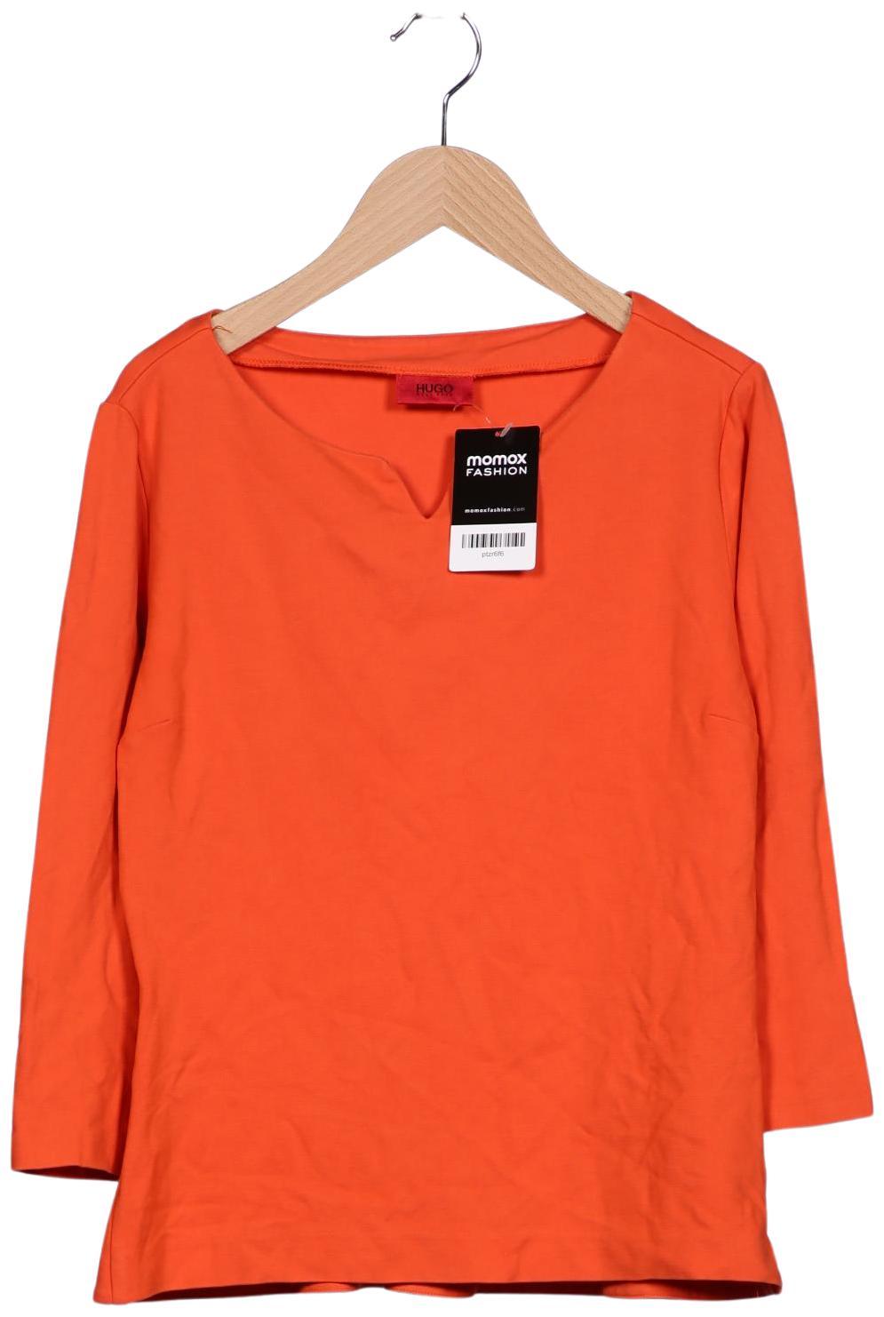 

Hugo by Hugo Boss Damen Langarmshirt, orange, Gr. 36