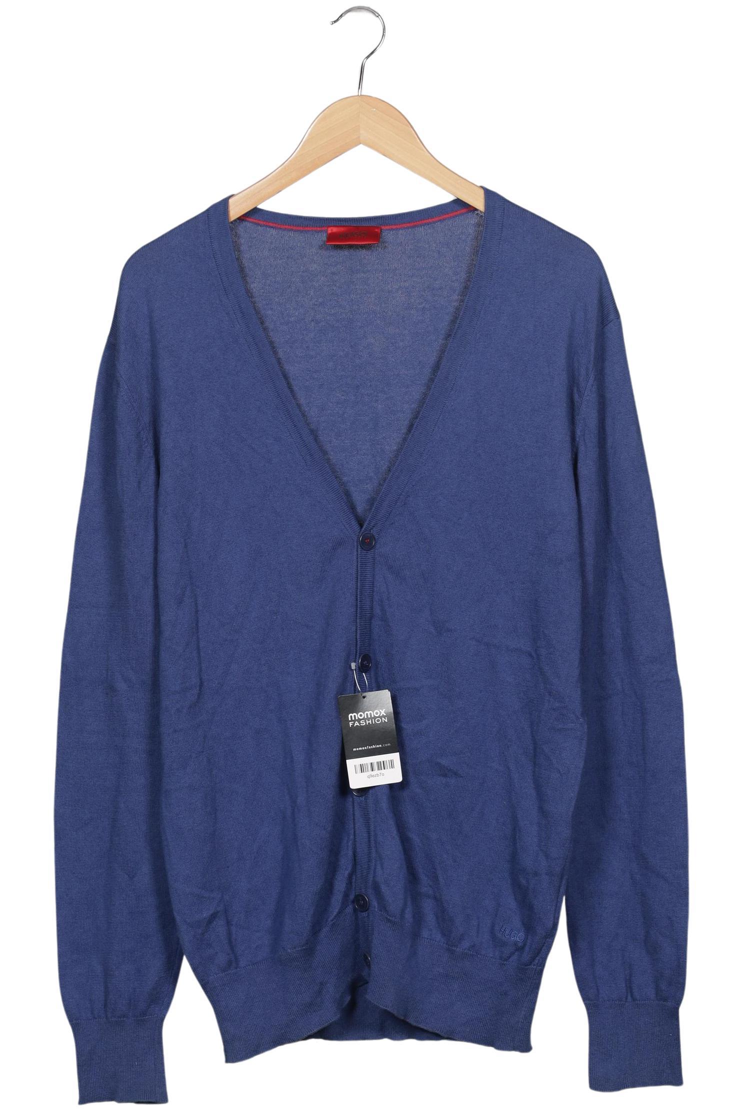

Hugo by Hugo Boss Herren Strickjacke, blau, Gr. 52