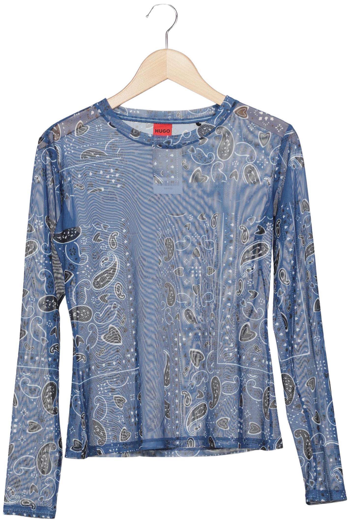 

Hugo by Hugo Boss Damen Langarmshirt, blau, Gr. 42