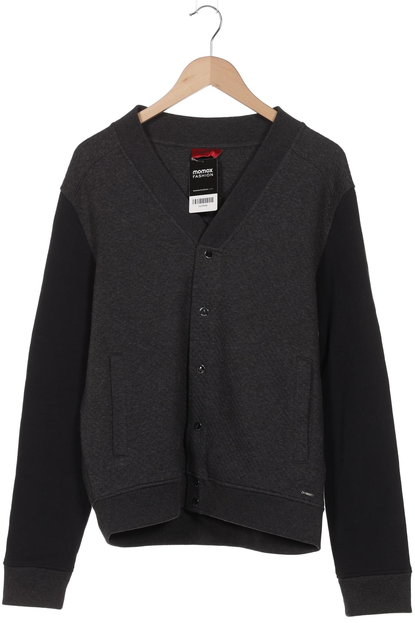 

Hugo by Hugo Boss Herren Strickjacke, grau, Gr. 48