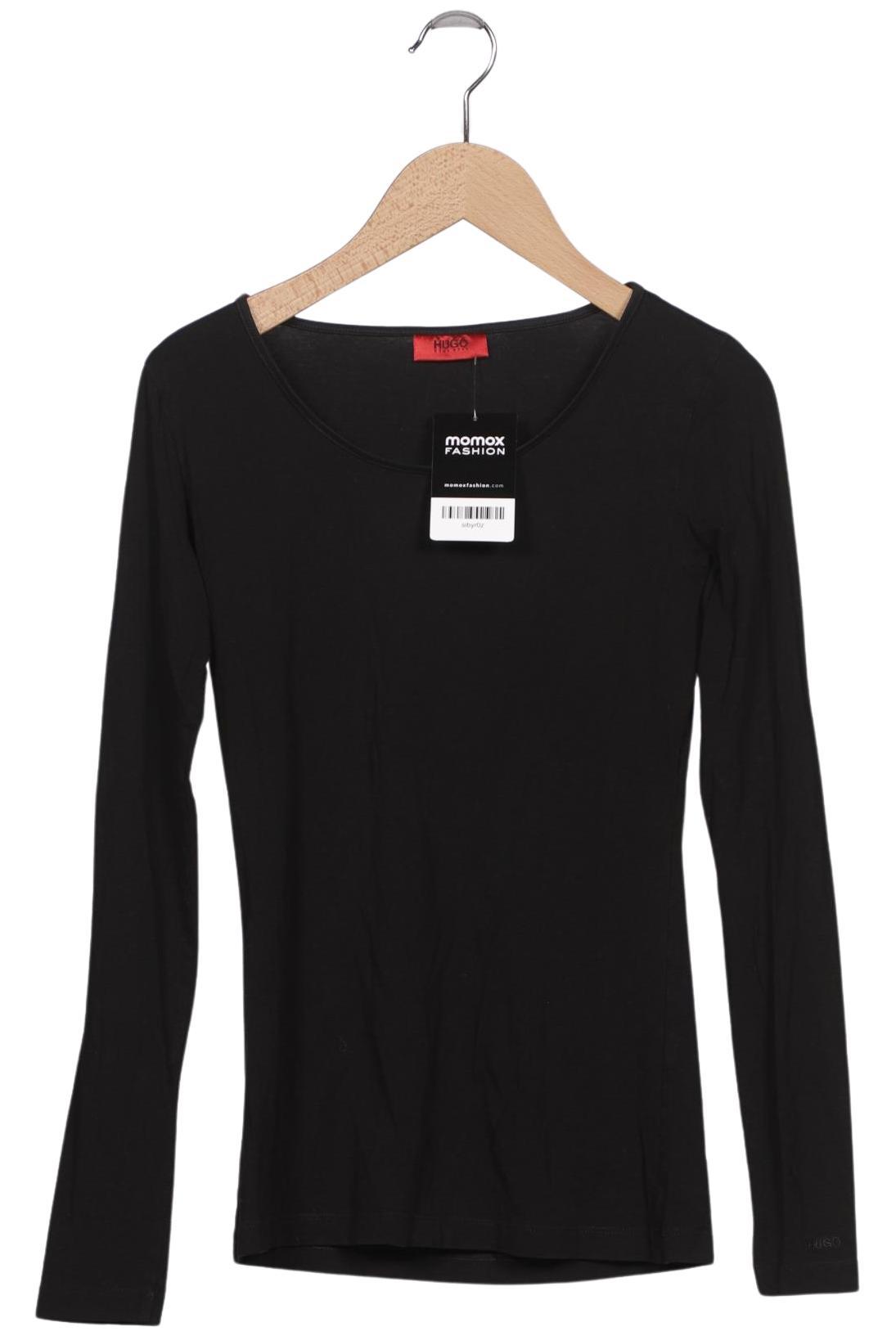 

Hugo by Hugo Boss Damen Langarmshirt, schwarz, Gr. 34
