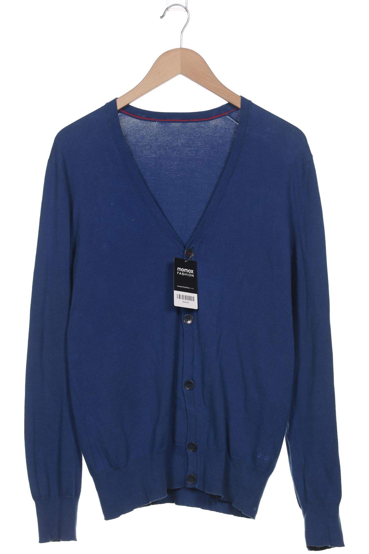 

Hugo by Hugo Boss Herren Strickjacke, blau, Gr. 48