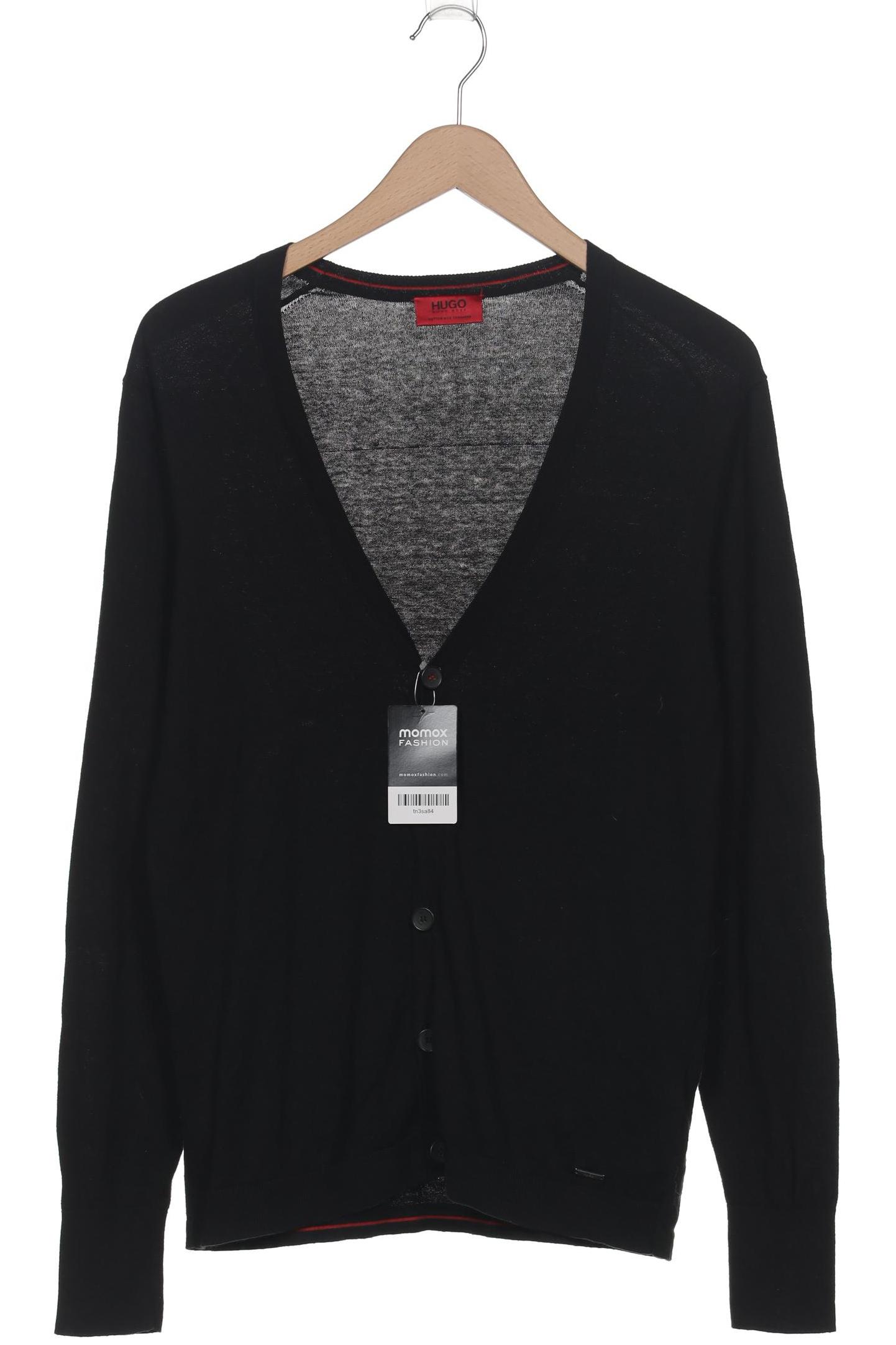 

Hugo by Hugo Boss Herren Strickjacke, schwarz, Gr. 46