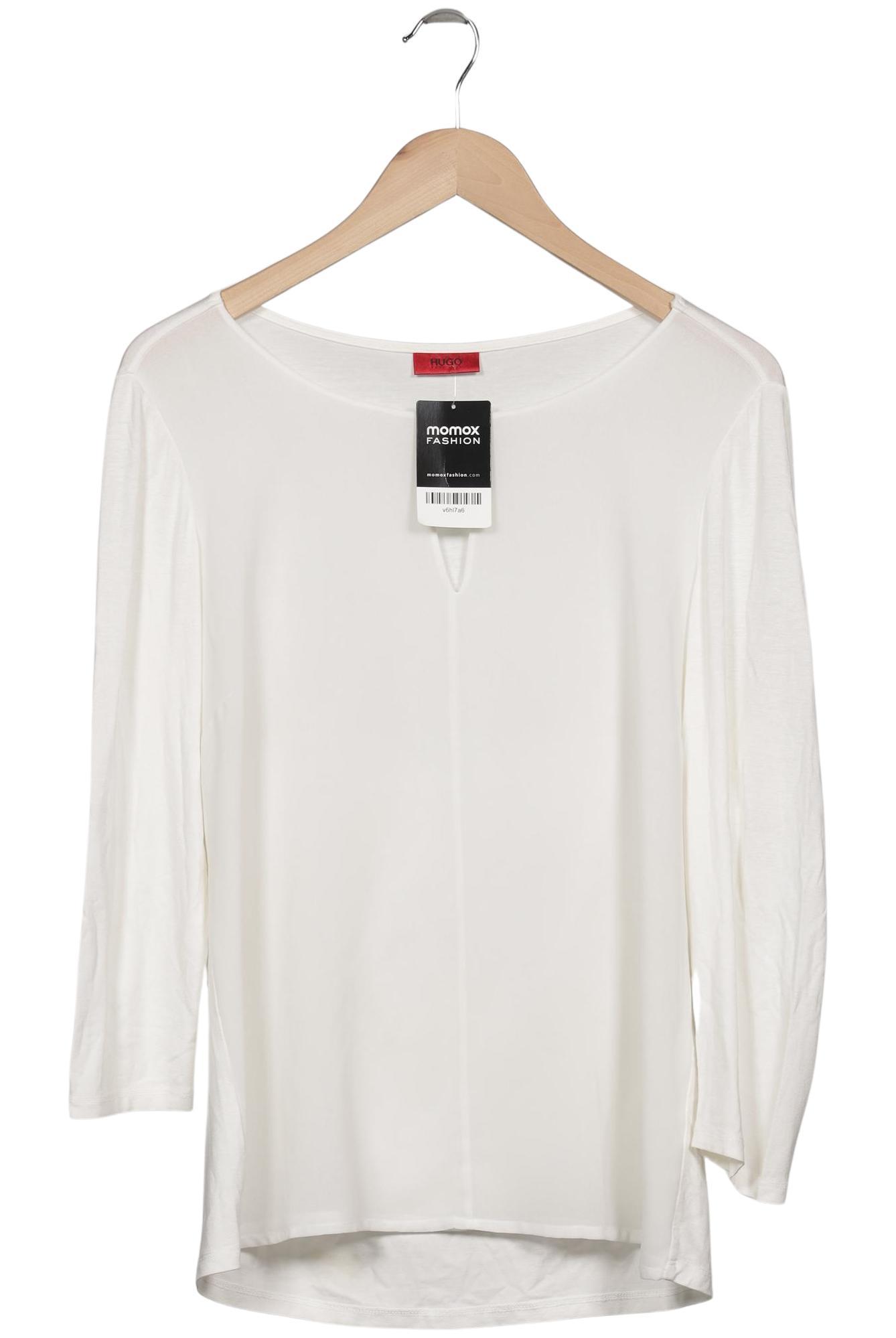

Hugo by Hugo Boss Damen Langarmshirt, weiß, Gr. 42
