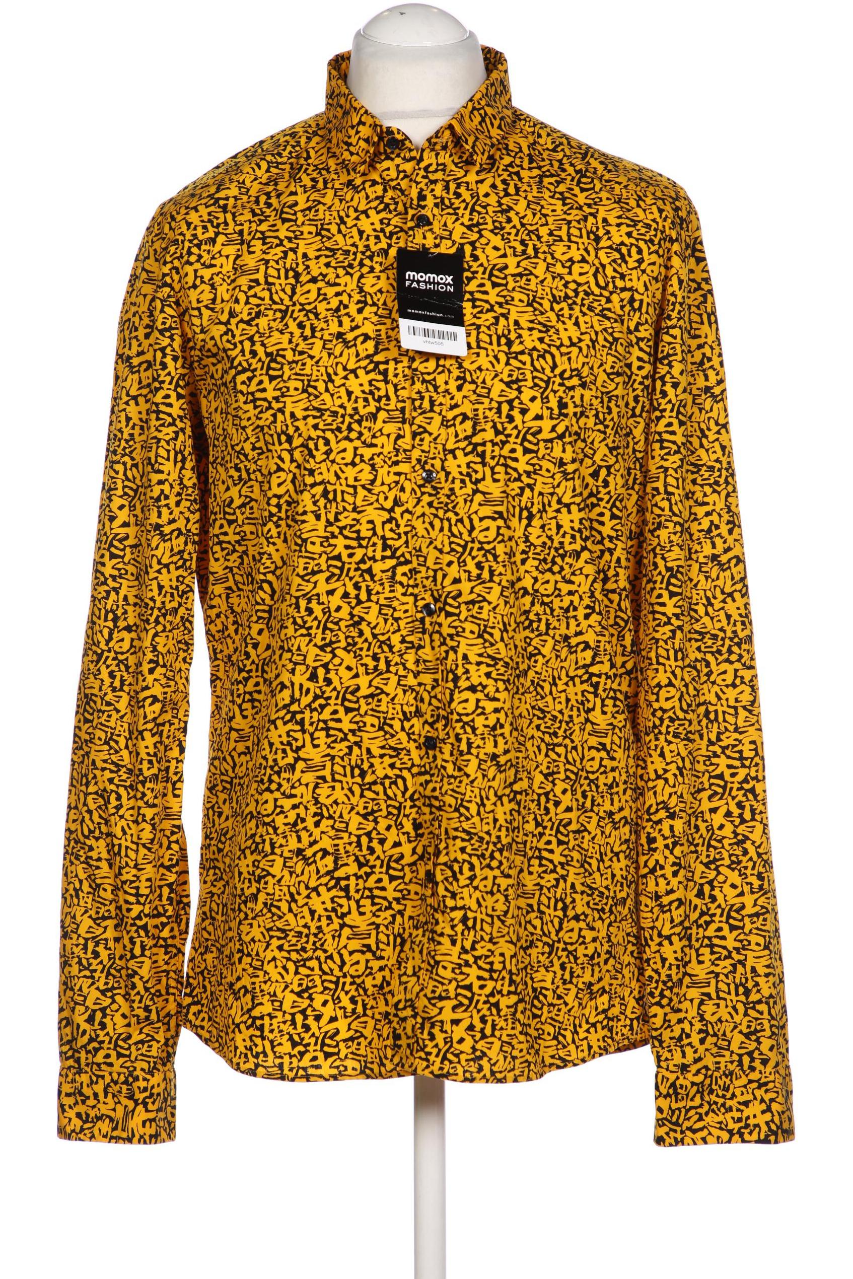 

Hugo by Hugo Boss Herren Hemd, gelb, Gr. 54