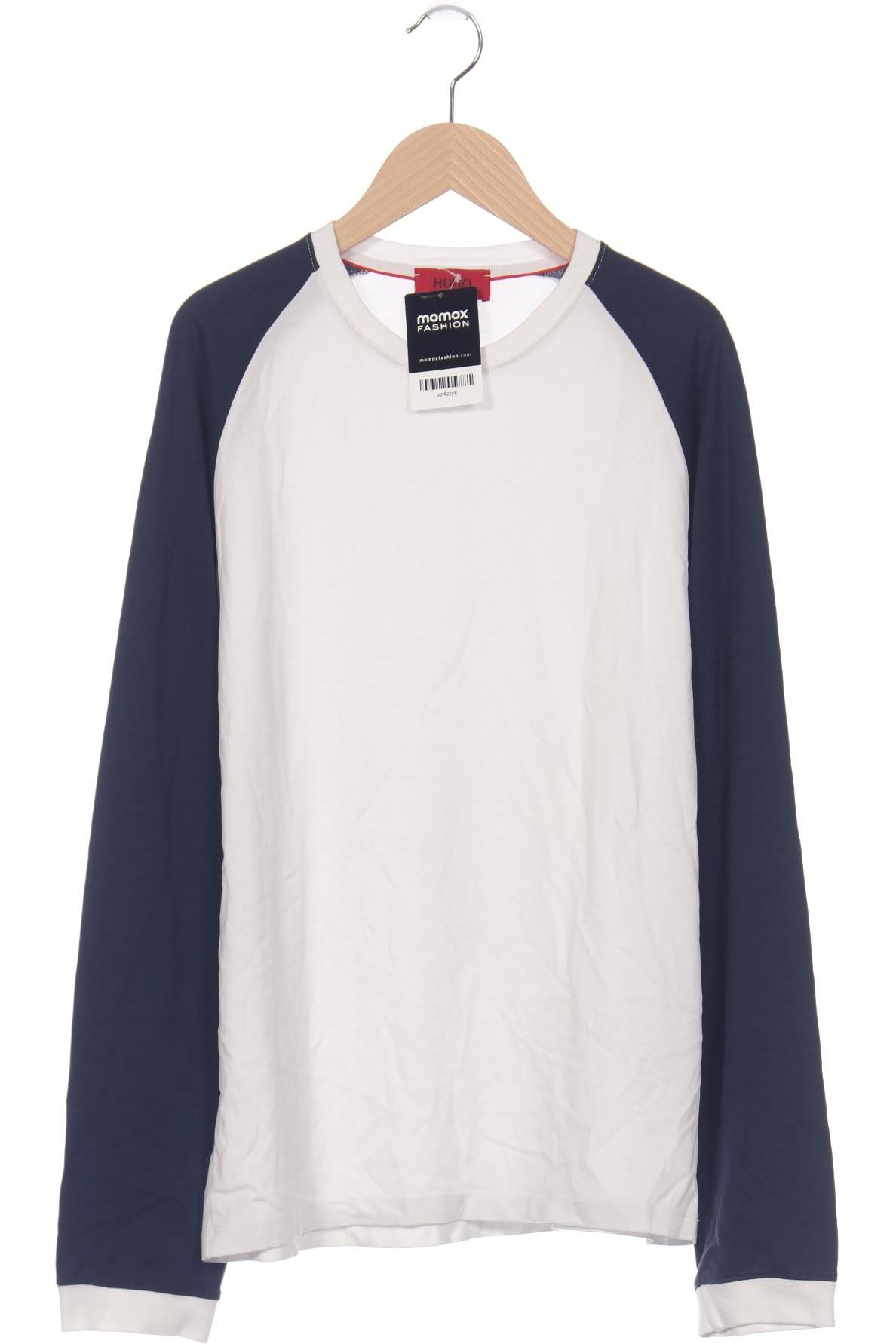 

Hugo by Hugo Boss Herren Langarmshirt, weiß, Gr. 48