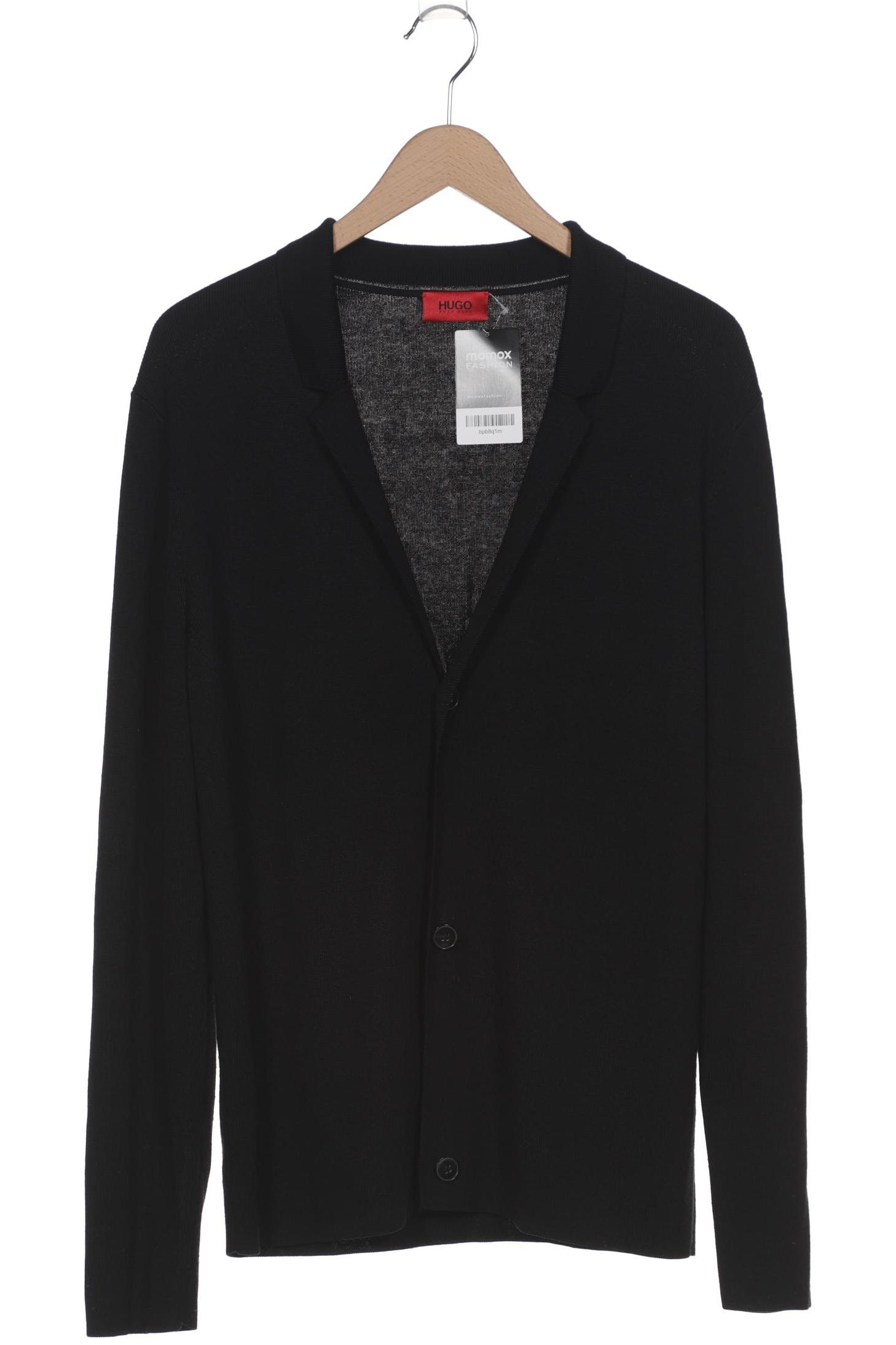 

Hugo by Hugo Boss Herren Strickjacke, schwarz, Gr. 48
