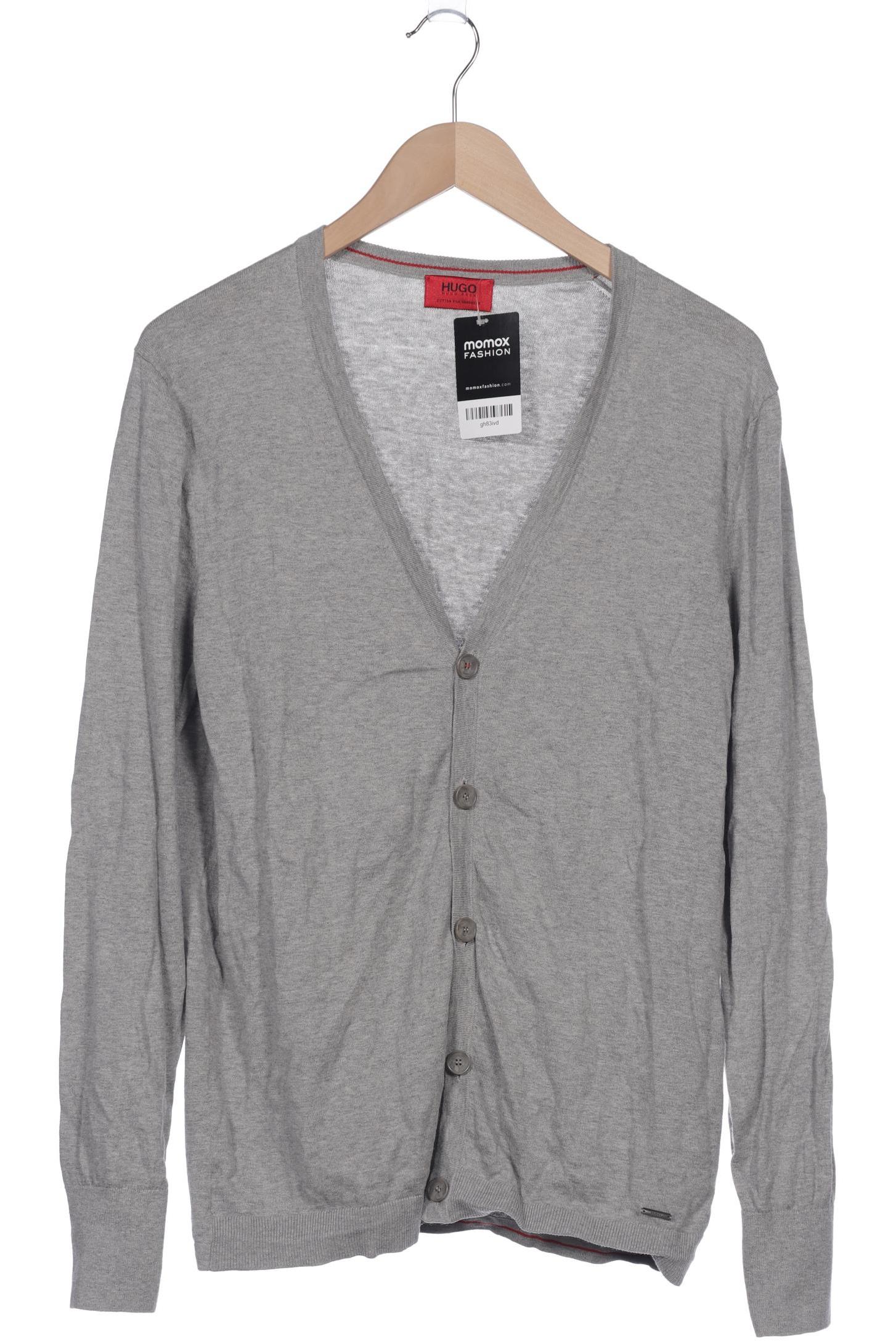 

Hugo by Hugo Boss Herren Strickjacke, grau, Gr. 52