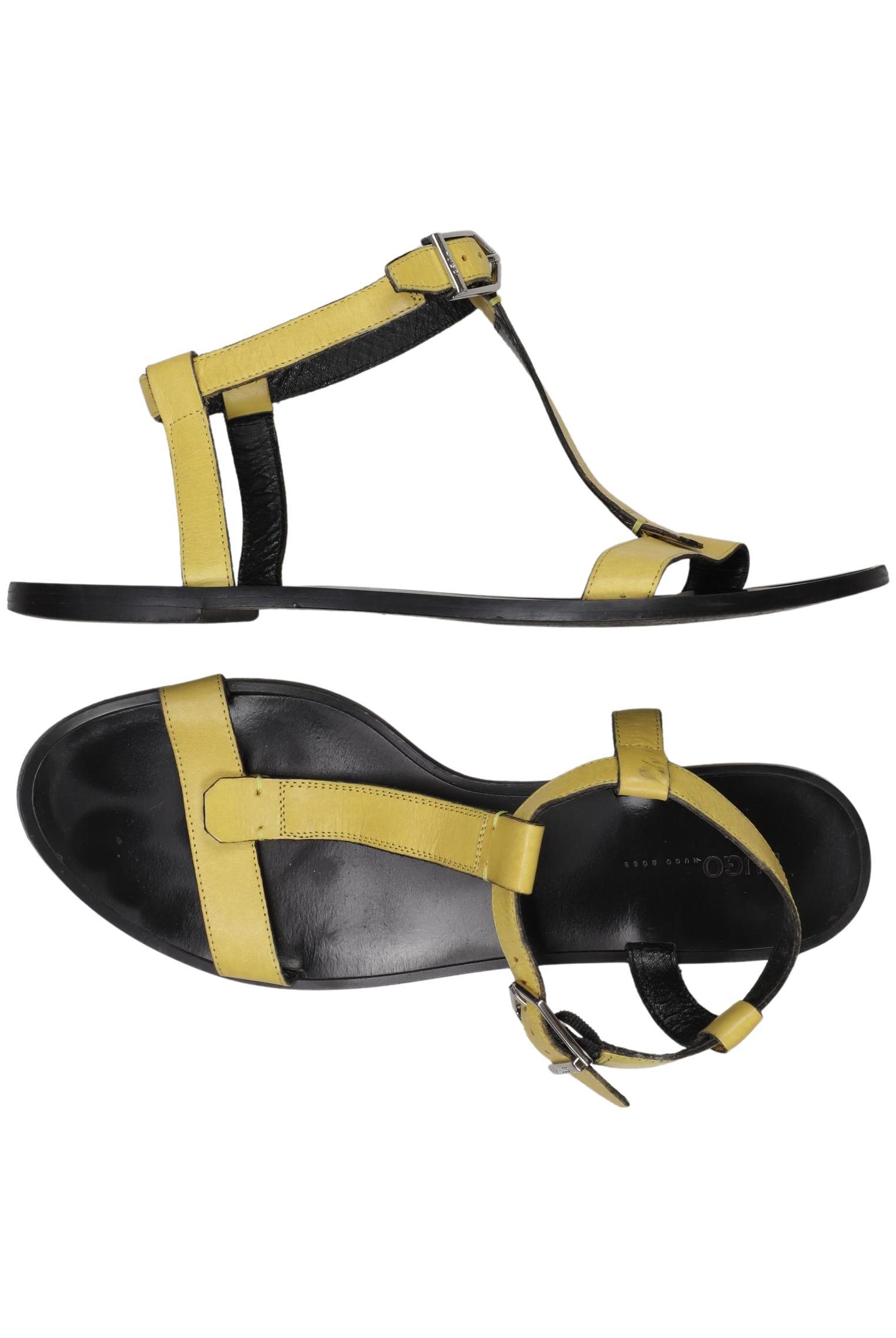 

Hugo by Hugo Boss Damen Sandale, gelb, Gr. 41