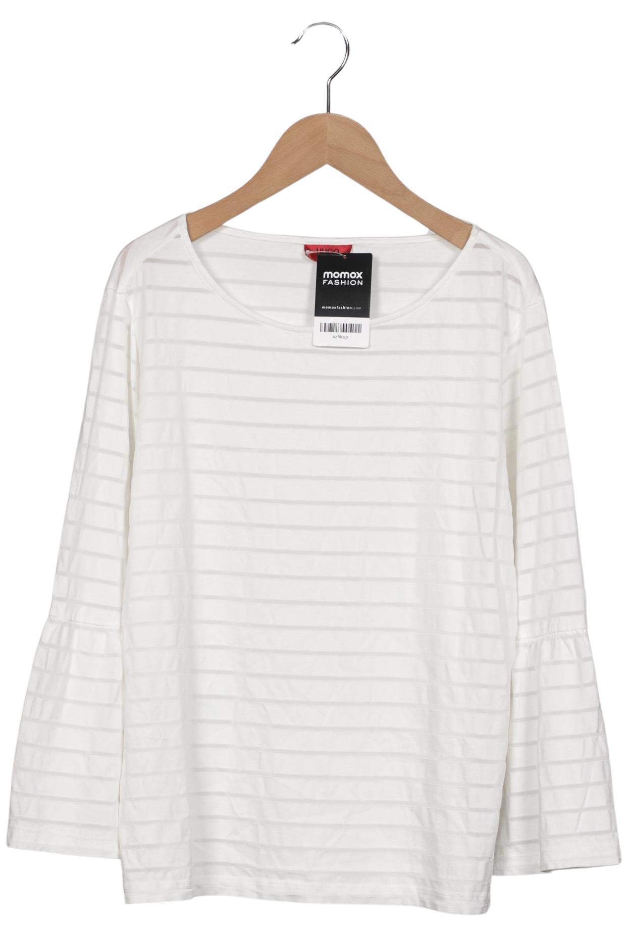 

Hugo by Hugo Boss Damen Langarmshirt, weiß, Gr. 42