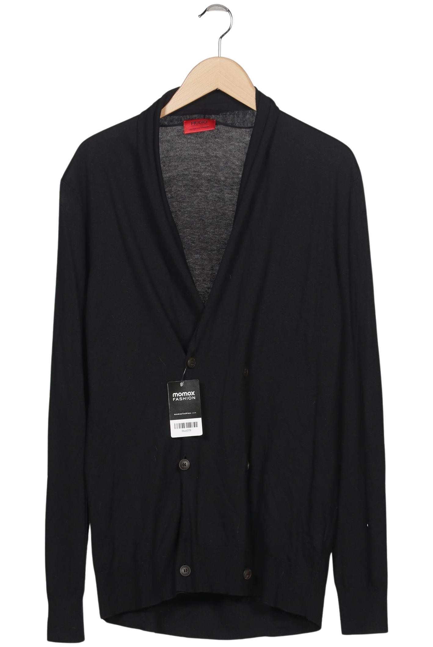 

Hugo by Hugo Boss Herren Strickjacke, schwarz, Gr. 48