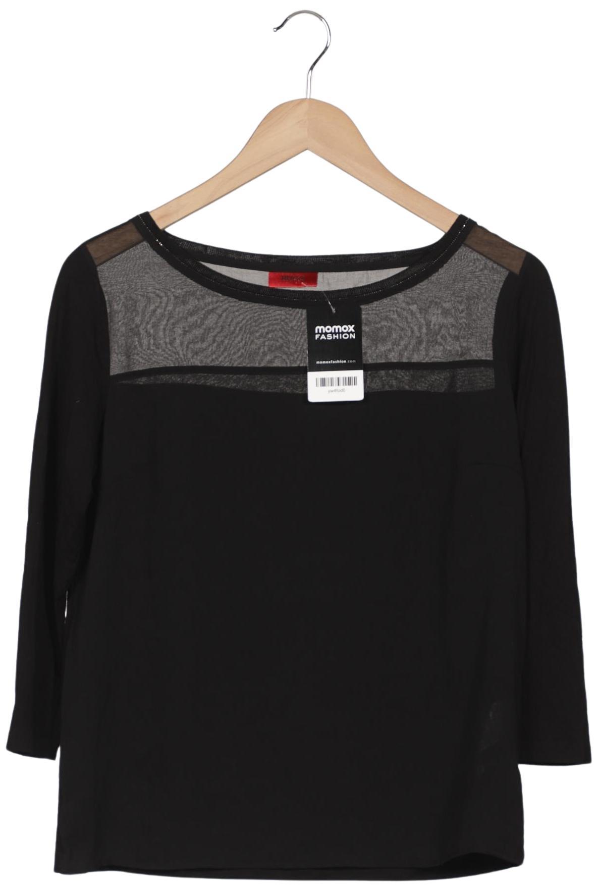 

Hugo by Hugo Boss Damen Langarmshirt, schwarz, Gr. 38